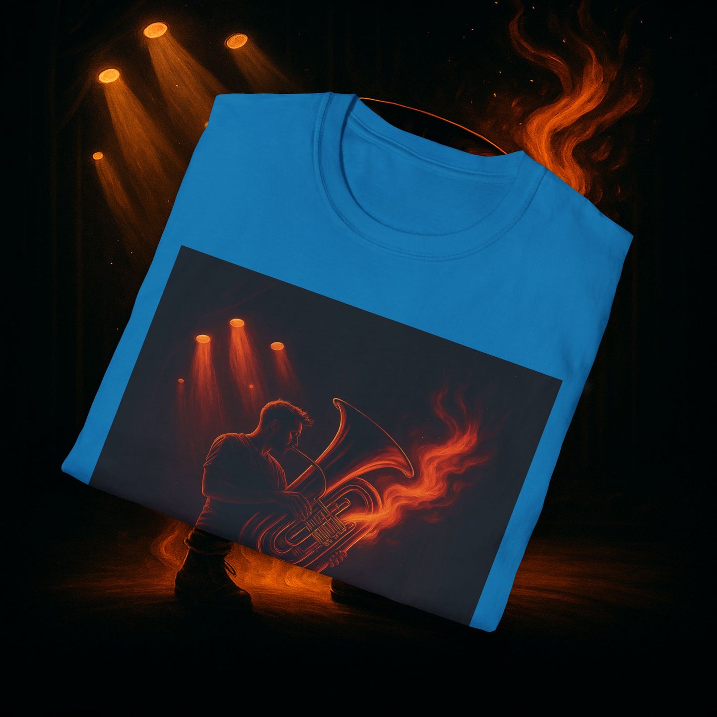 "Camiseta Tuba 🎺🔥 Cuando el alma suena, todo arde.”