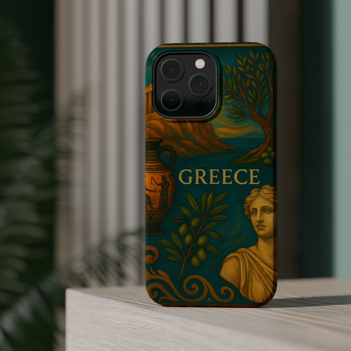 "Funda Magnética Reforzada Magnética Reforzada Grecia: Cuna de Dioses, Maravillas y Filosofía 🌊🏛️⚡"