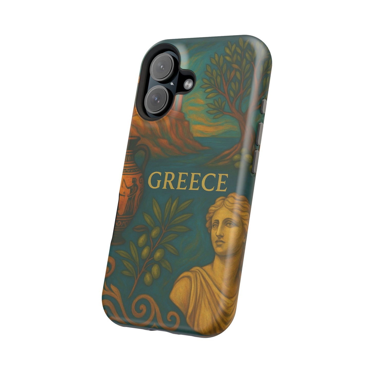 "Funda Magnética Reforzada Magnética Reforzada Grecia: Cuna de Dioses, Maravillas y Filosofía 🌊🏛️⚡"