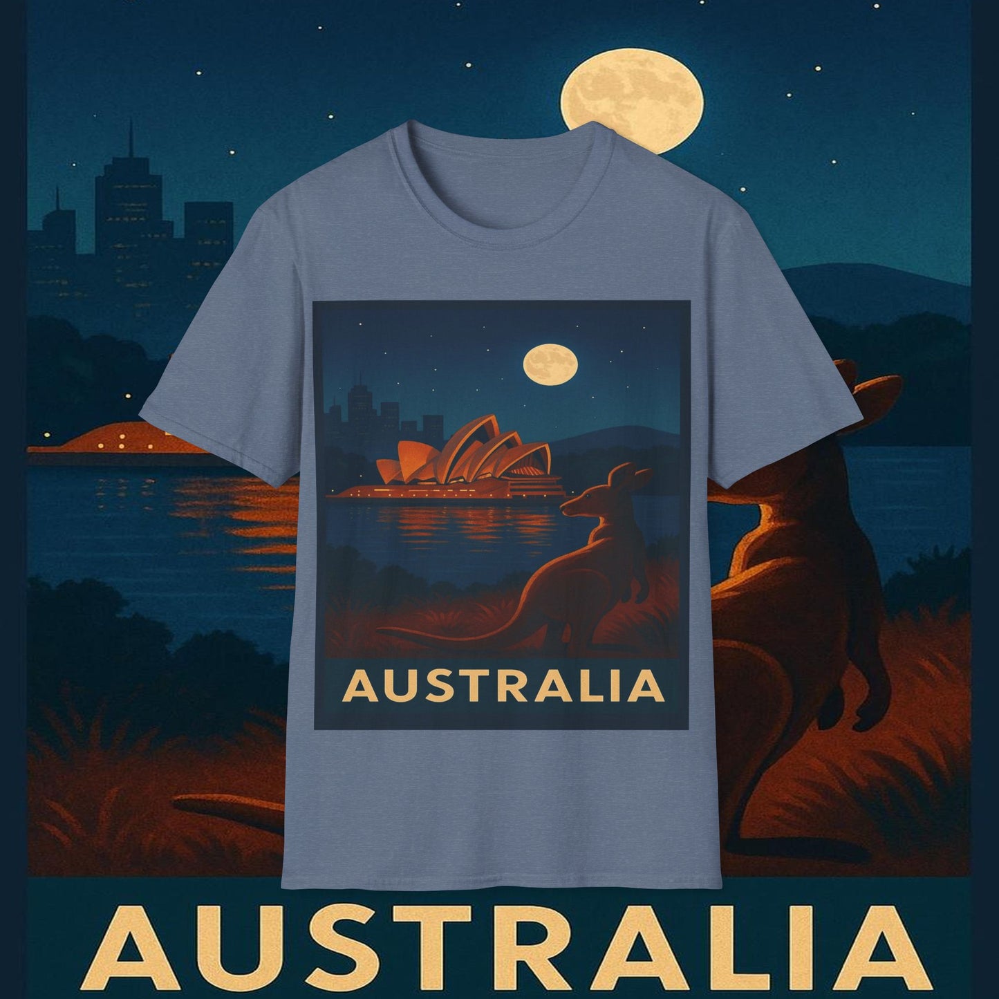 "Camiseta Australia 🌞 – Tierra de maravillas naturales y espíritu libre"