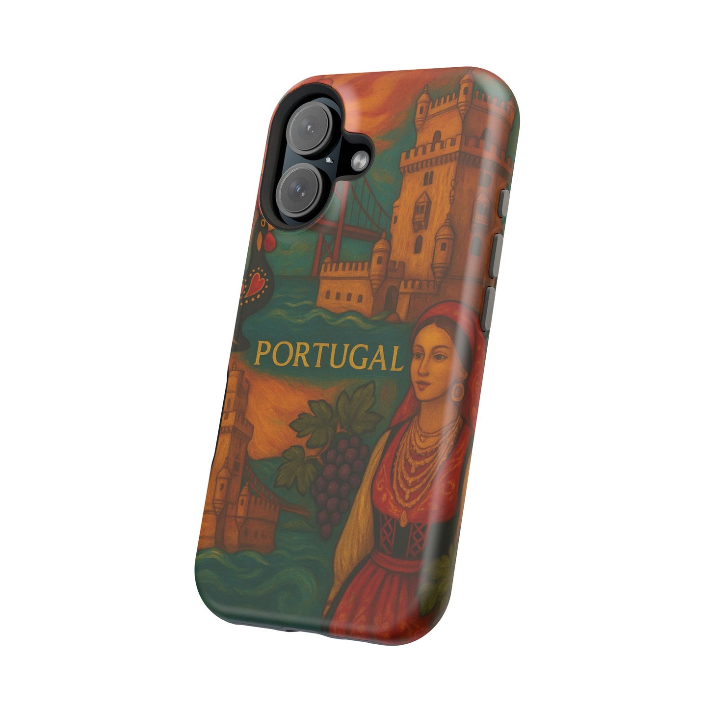 "Funda Magnética Reforzada Magnética Reforzada Portugal: Encanto Atlántico, Fados y Azulejos 🌊🎶🧿"