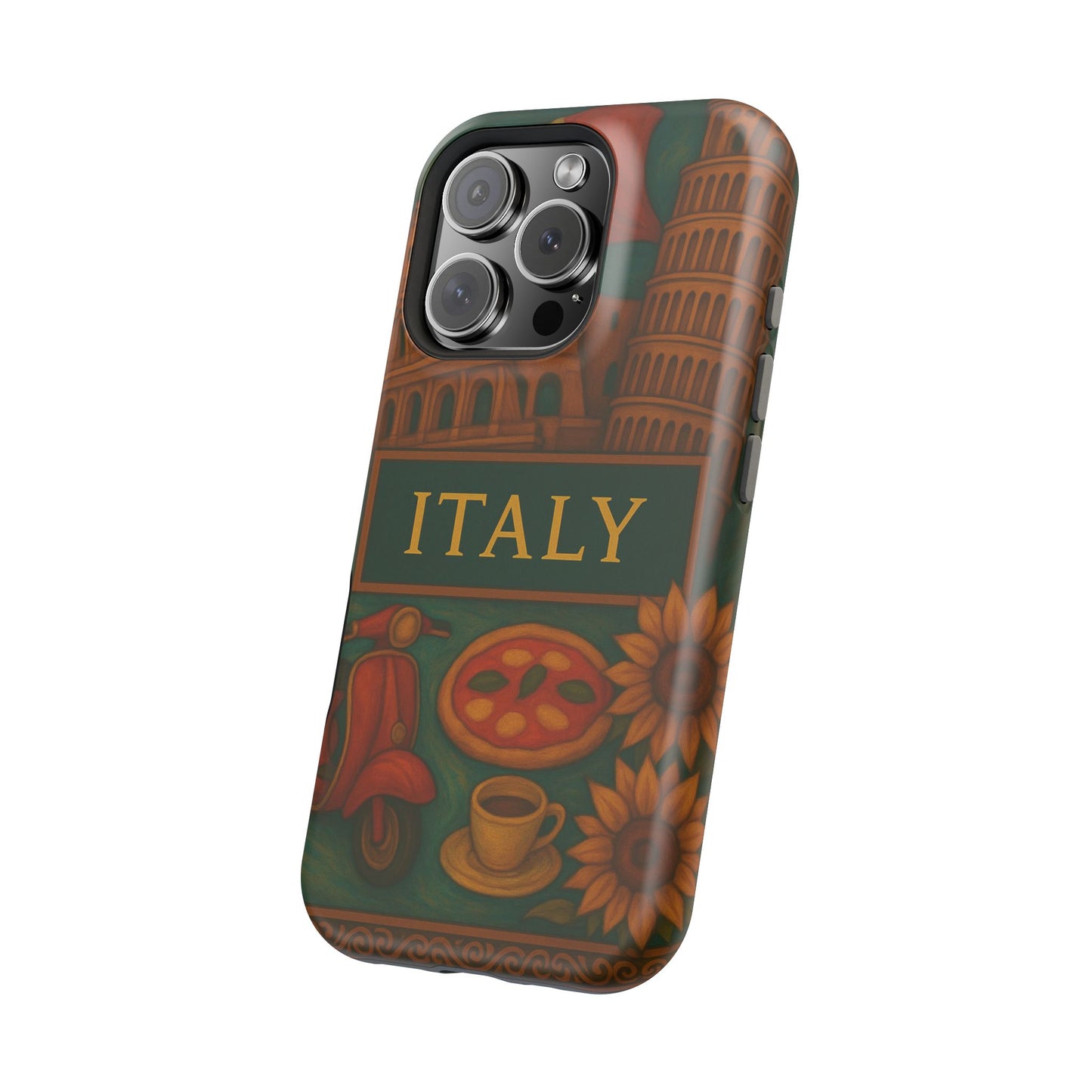 "Funda Magnética Reforzada Magnética Reforzada Italia: Arte, Pasión y Sabores Eternos 🎨🍝🏛️"