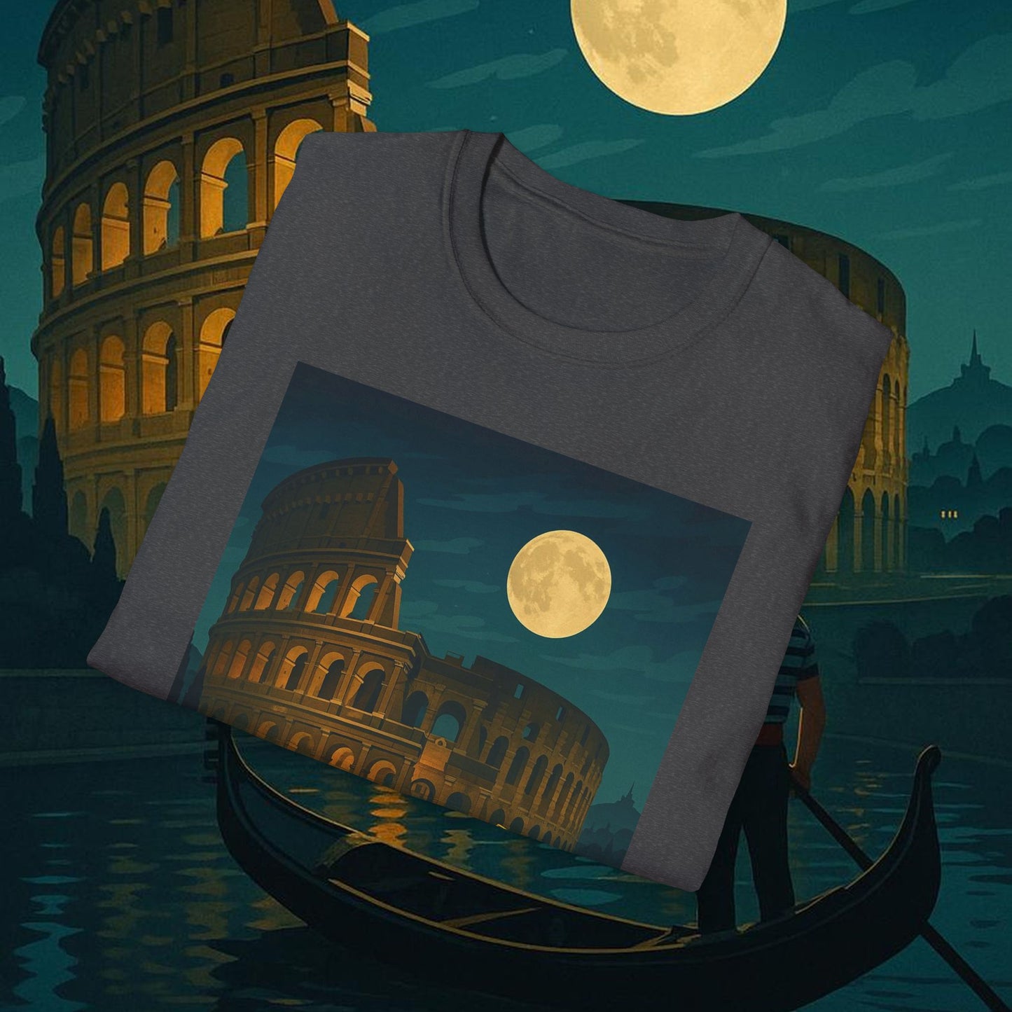 "Camiseta Italia: Arte, Pasión y Sabores Eternos 🎨🍝🏛️"