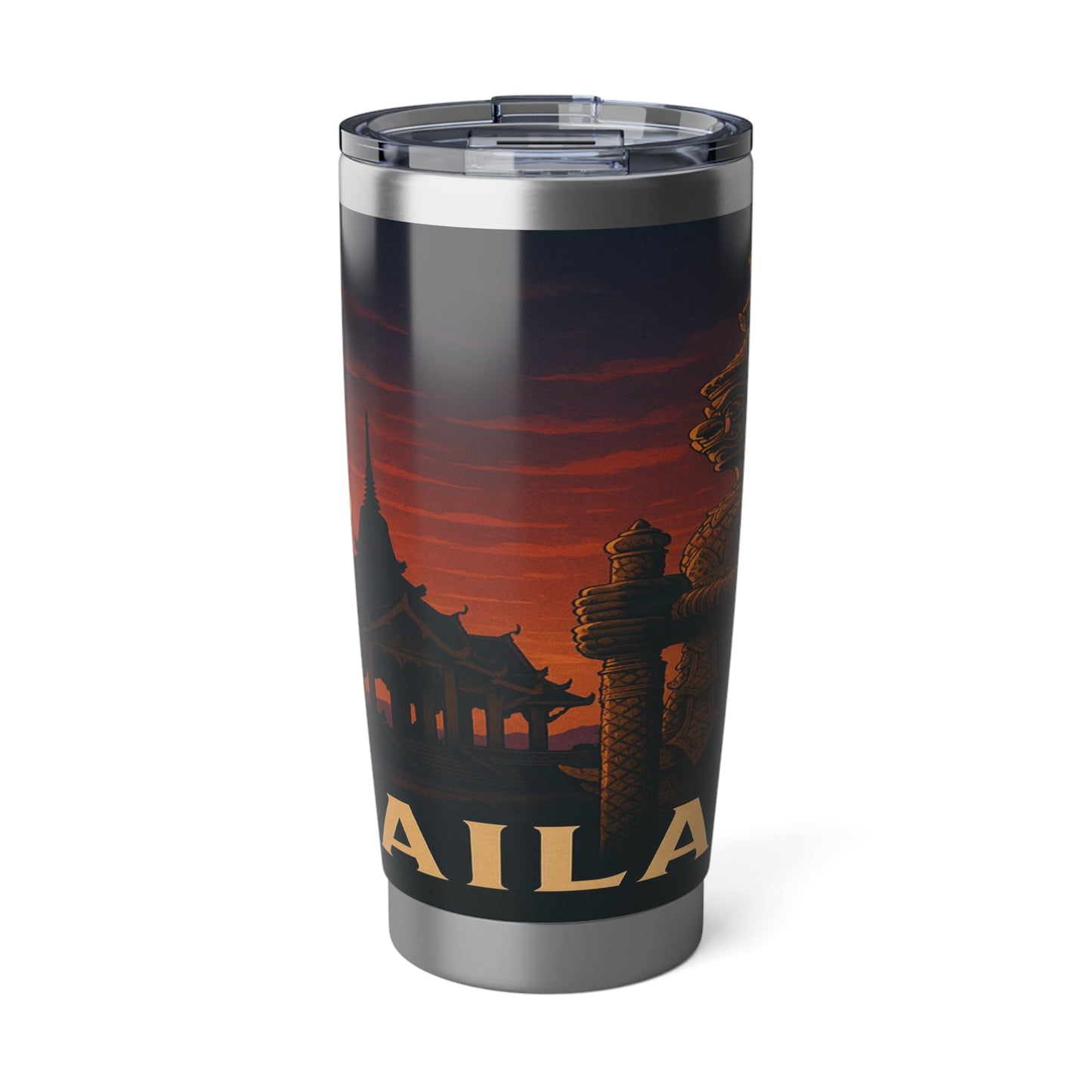 "Vaso Térmico Vagabond 20ozThailand🌴 – El Reino de las Sonrisas y la Aventura"