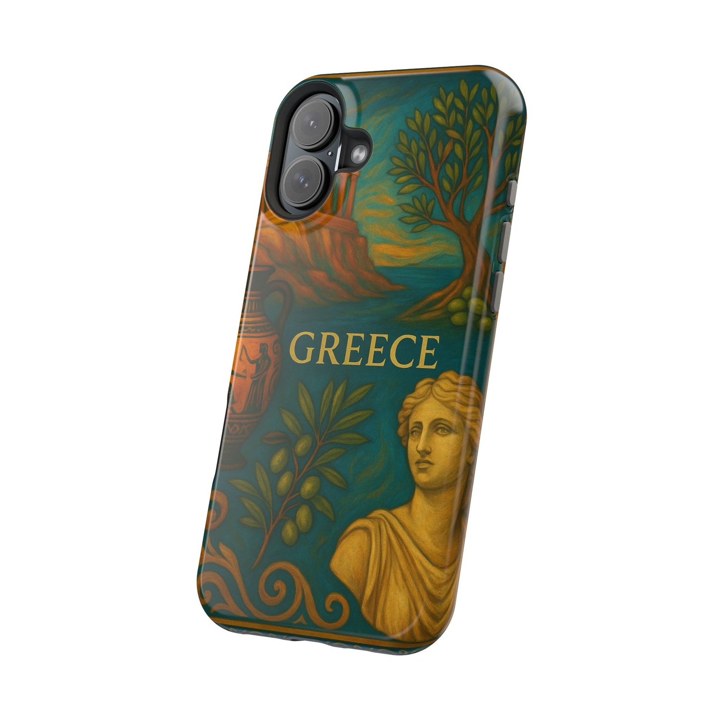 "Funda Magnética Reforzada Magnética Reforzada Grecia: Cuna de Dioses, Maravillas y Filosofía 🌊🏛️⚡"