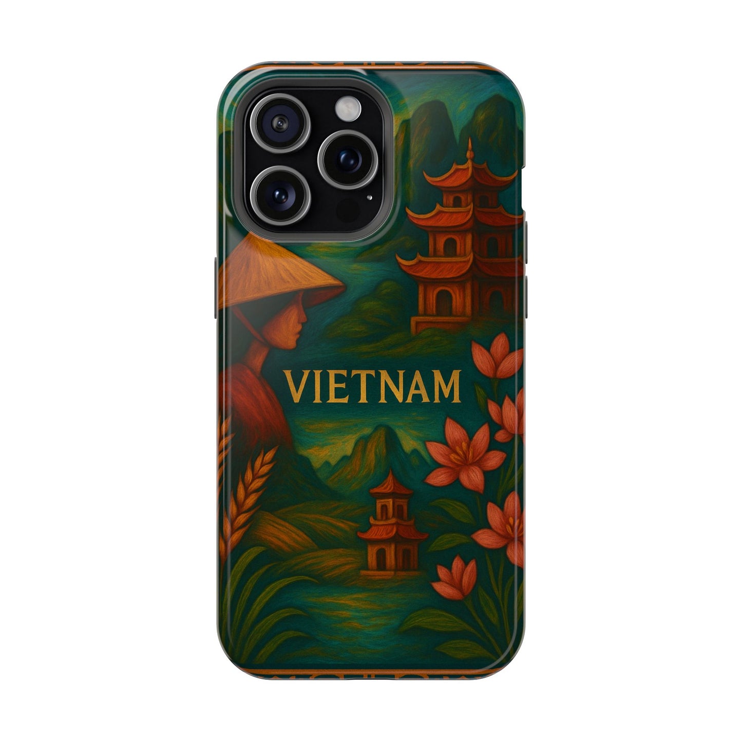 "Reinforced Magnetic Case Vietnam: Tradition, Nature and Ancestral Legends 🎋🏯🐉"