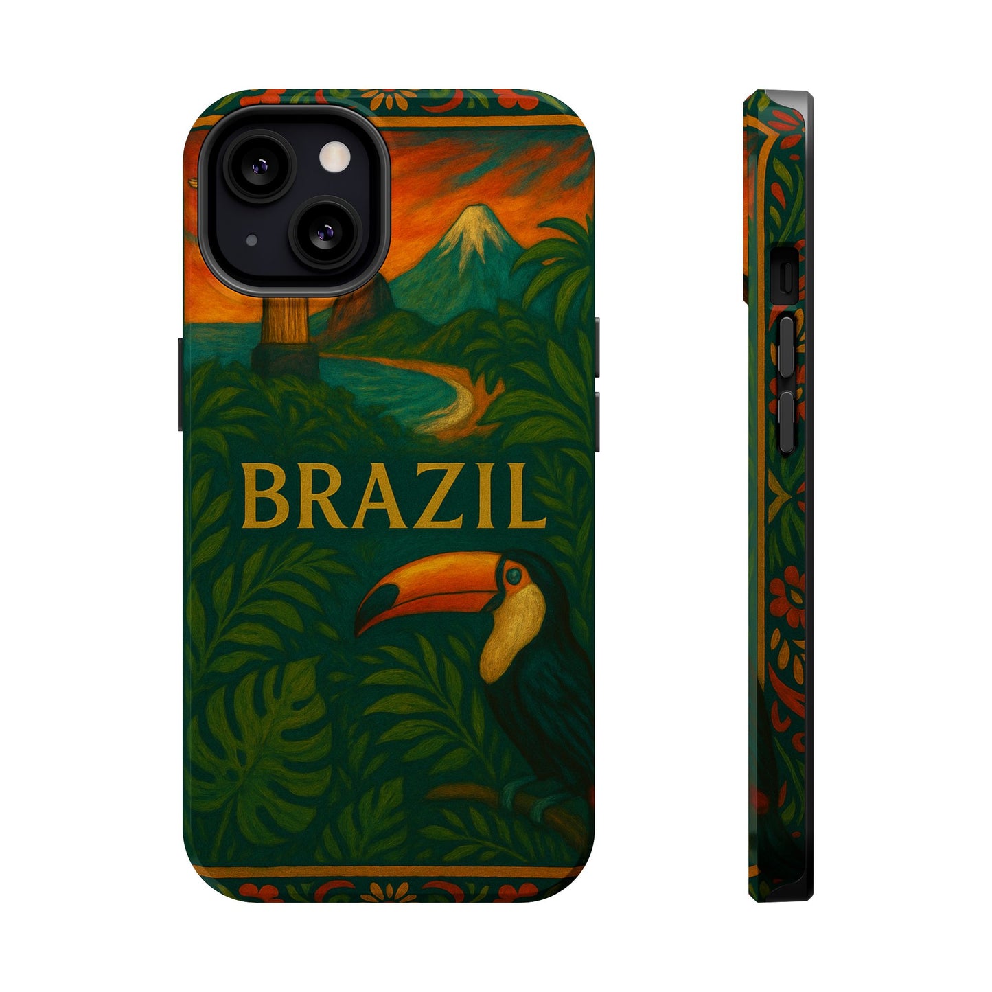 "Funda Magnética Reforzada Magnética Reforzada Brasil: Ritmo, Naturaleza y Alegría Infinita 🎶🌴🏖️"
