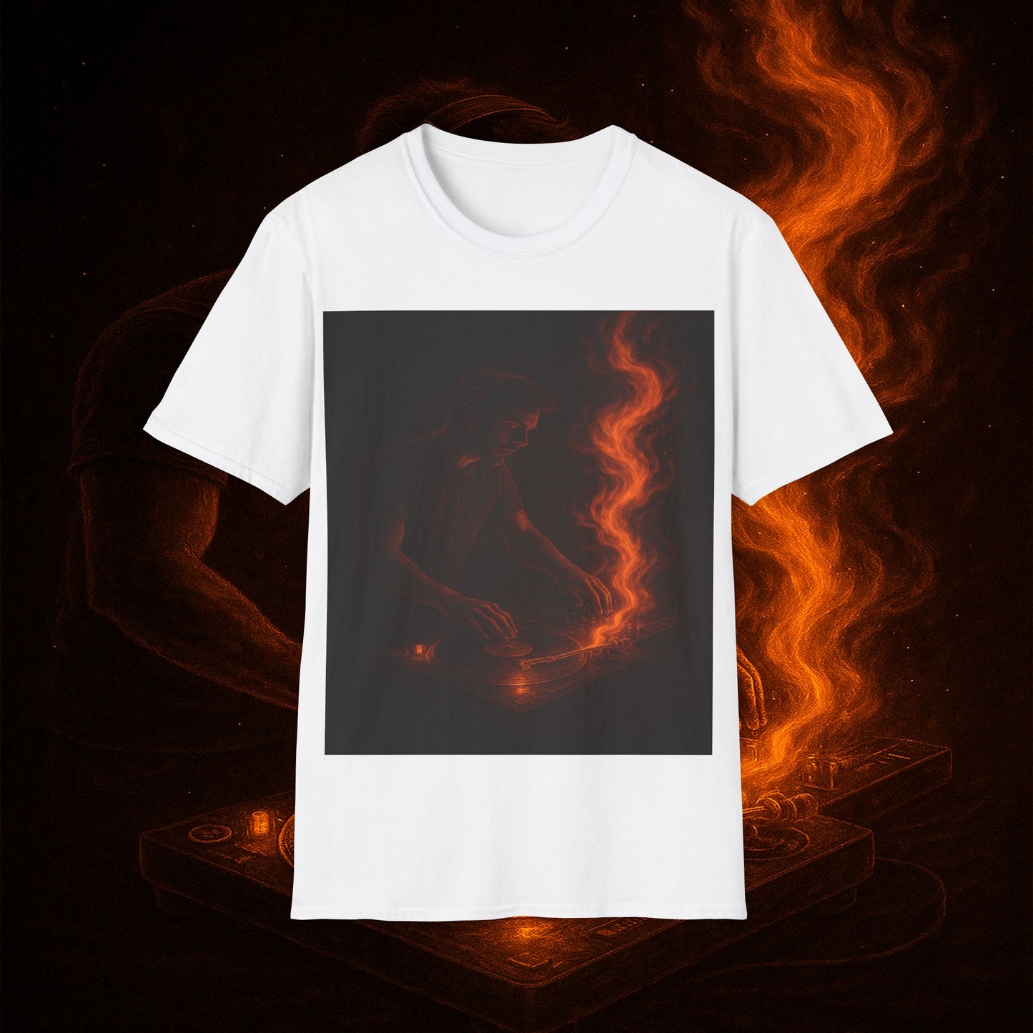 "Camiseta dj 🎧🔥 No mezclas canciones… mezclas fuego.” 🔥🎧