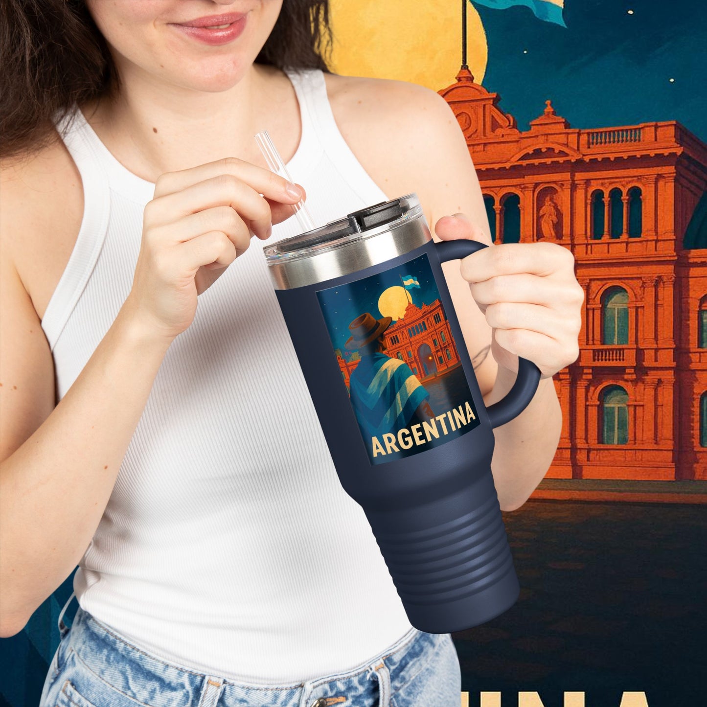 "taza de Viaje Aislada Argentina: Pasión, Tradición y Tierra de Sueños🔥🏞️"