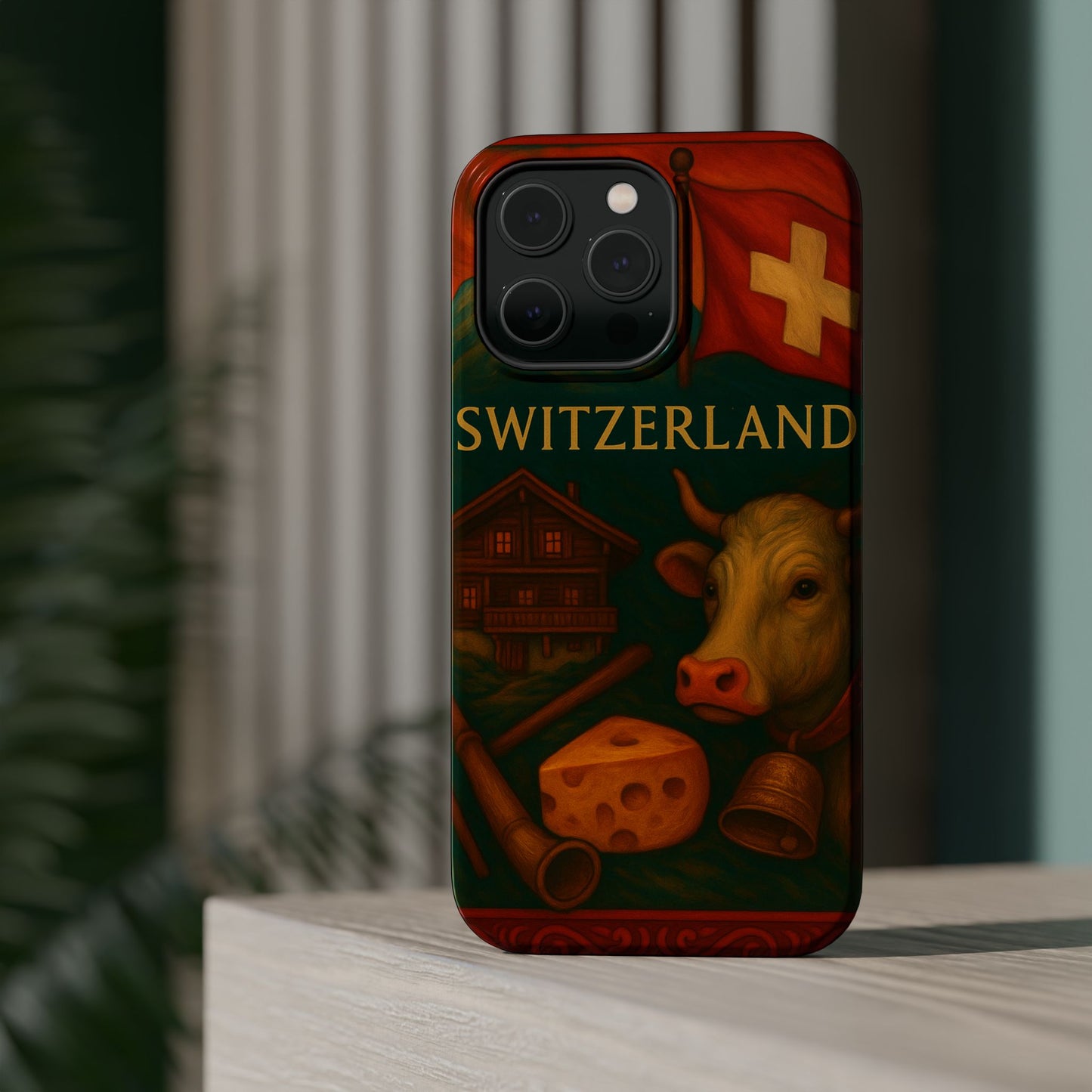 "Funda Magnética Reforzada Magnética Reforzada suiza❄️ – Tierra de montañas majestuosas y precisión legendaria"