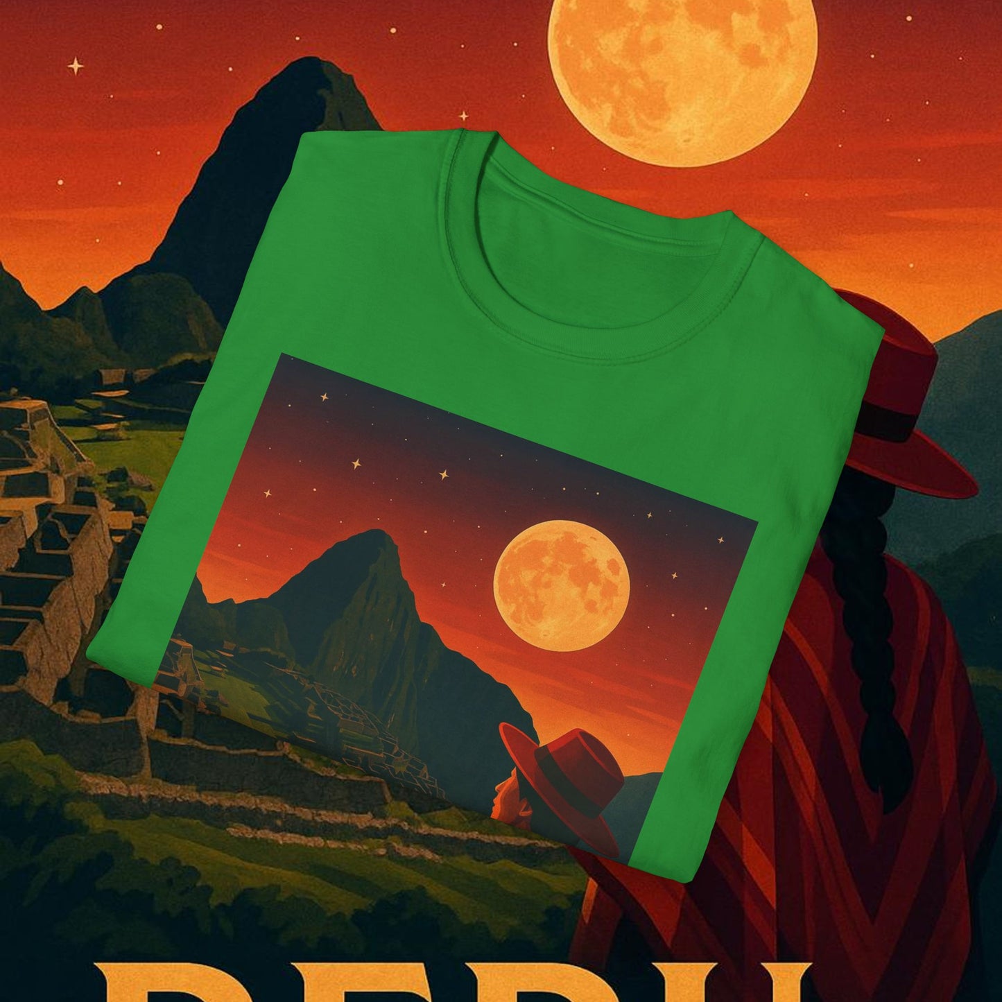 "Camiseta Perú: Misticismo, Historia y Maravillas Eternas 🏔️🦙🛕"