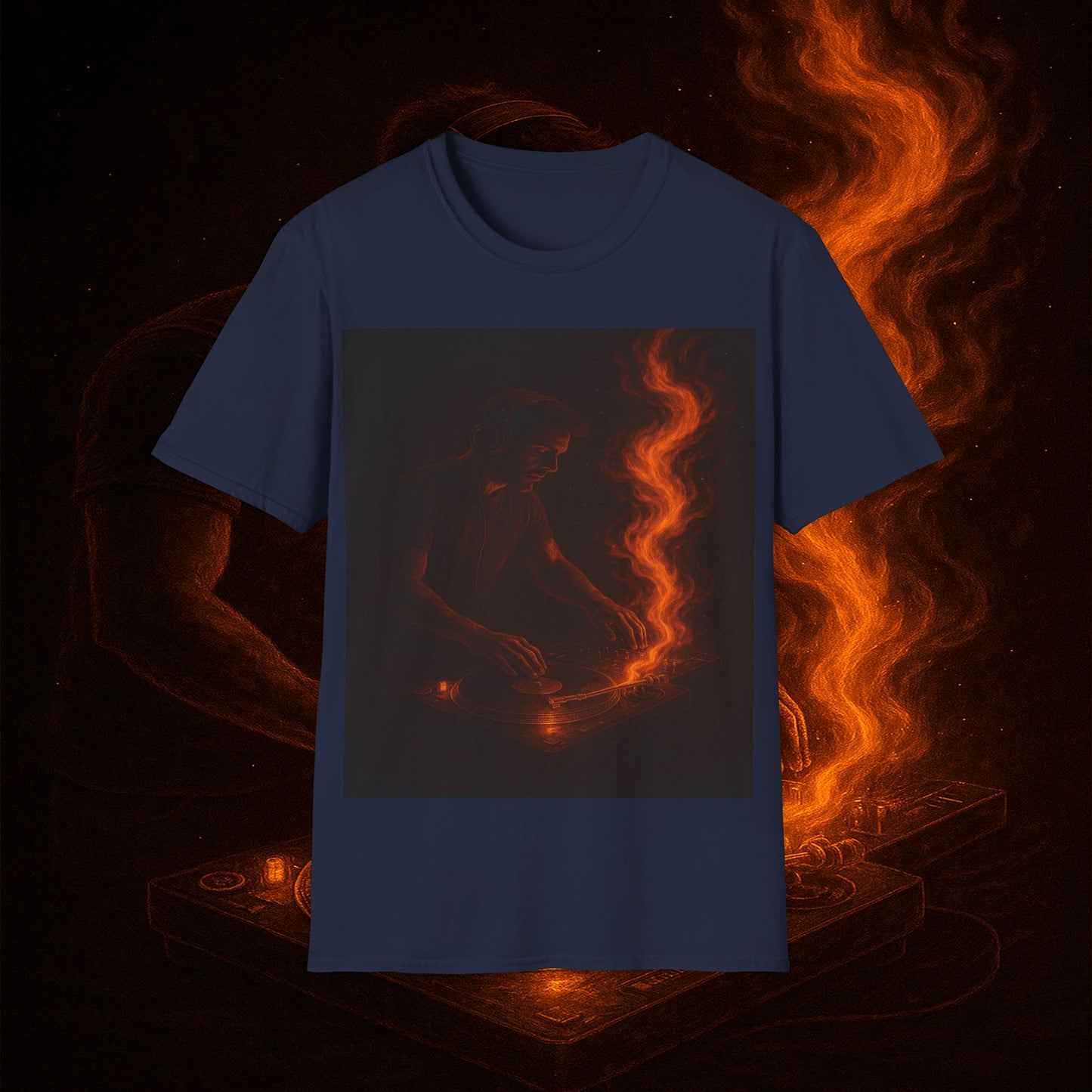"Camiseta dj 🎧🔥 No mezclas canciones… mezclas fuego.” 🔥🎧