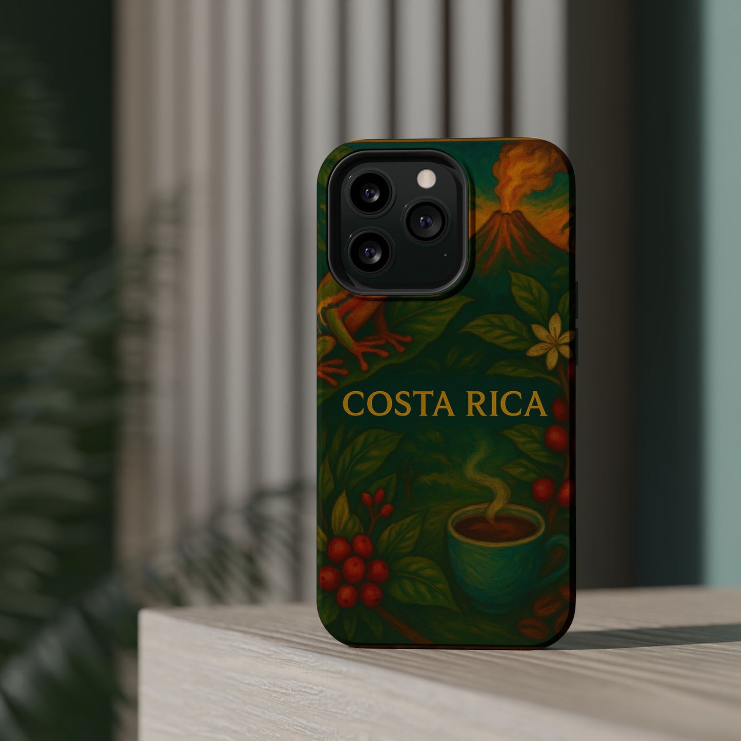 "Funda Magnética Reforzada Magnética Reforzada Costa Rica: Pura Vida entre Volcanes y Selvas 🌋🌴🦜"