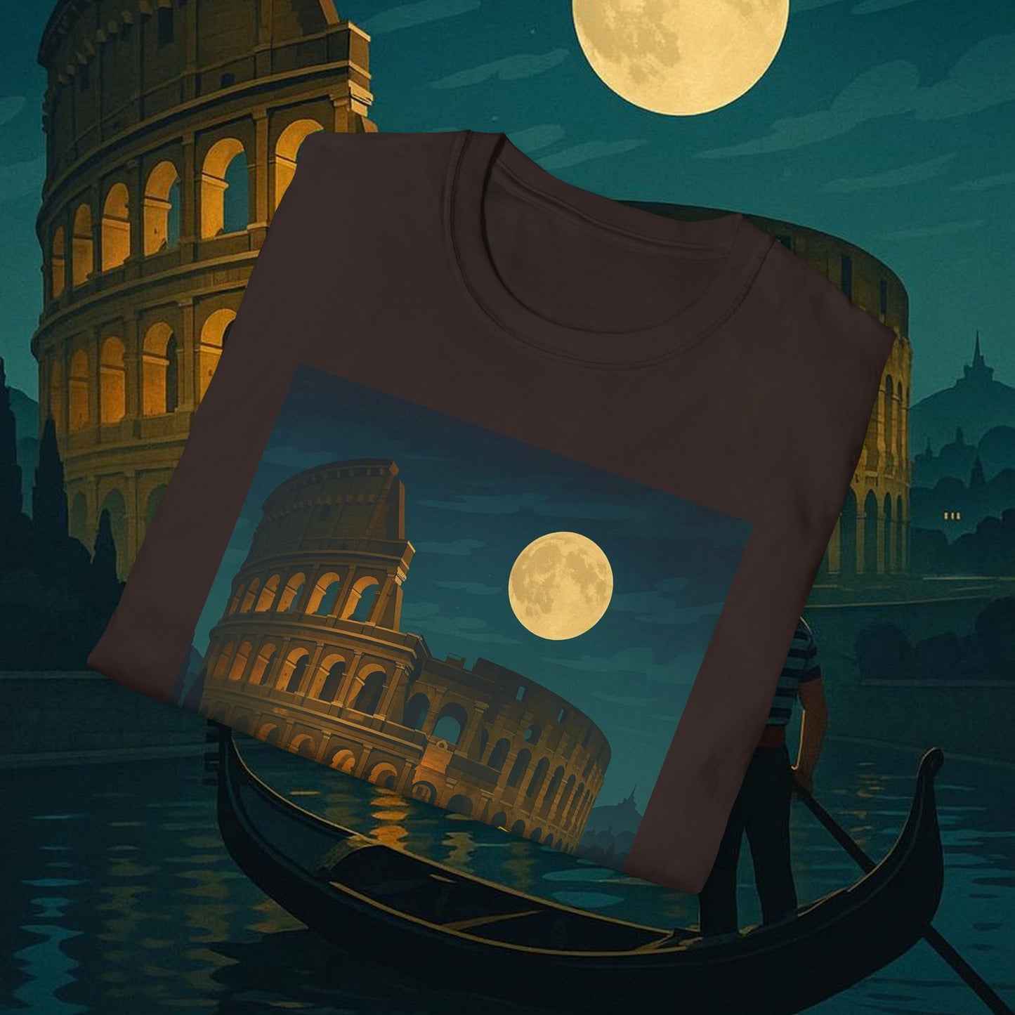 "Camiseta Italia: Arte, Pasión y Sabores Eternos 🎨🍝🏛️"