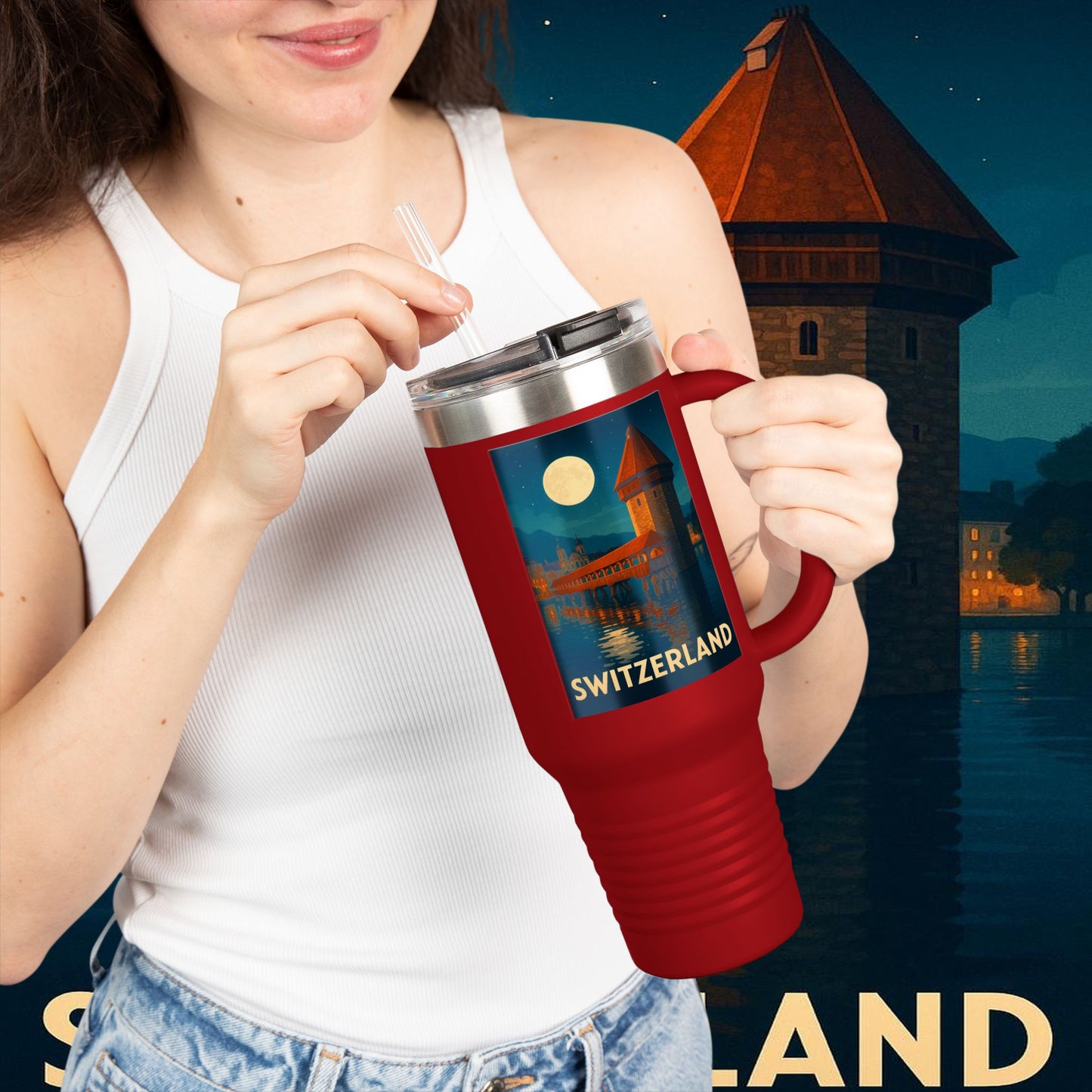 "Swiss Insulated Travel Mug❄️ – Land of majestic mountains and legendary precision"