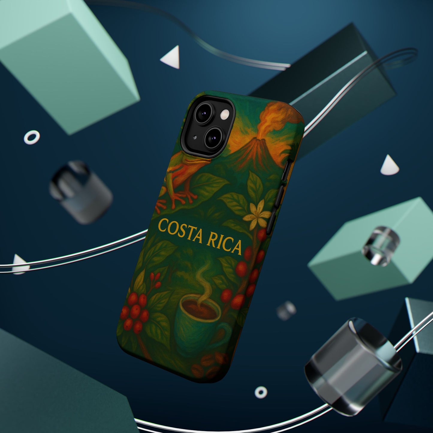 "Funda Magnética Reforzada Magnética Reforzada Costa Rica: Pura Vida entre Volcanes y Selvas 🌋🌴🦜"