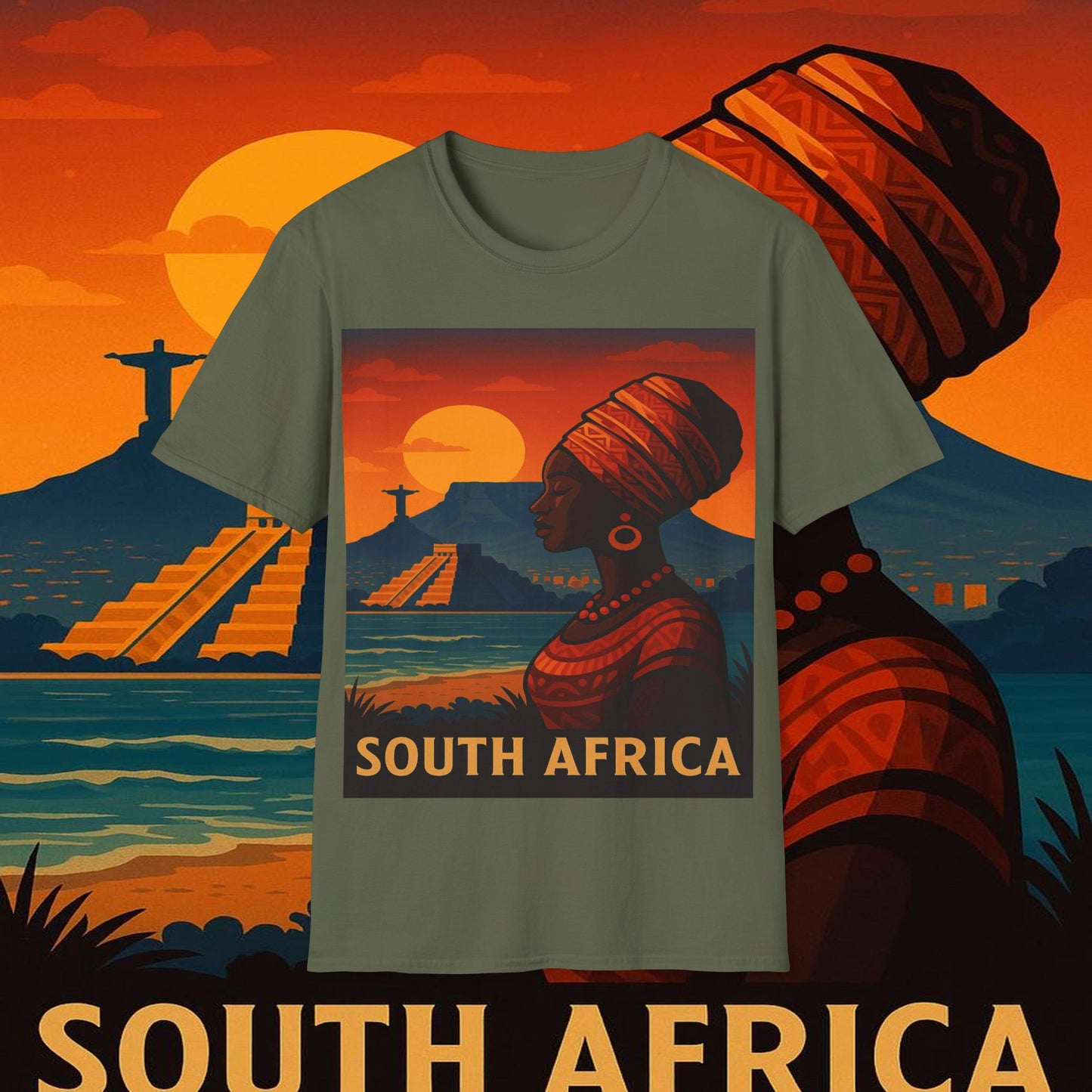 "Camiseta Sudáfrica 🌍 – Un mundo de aventuras y diversidad"