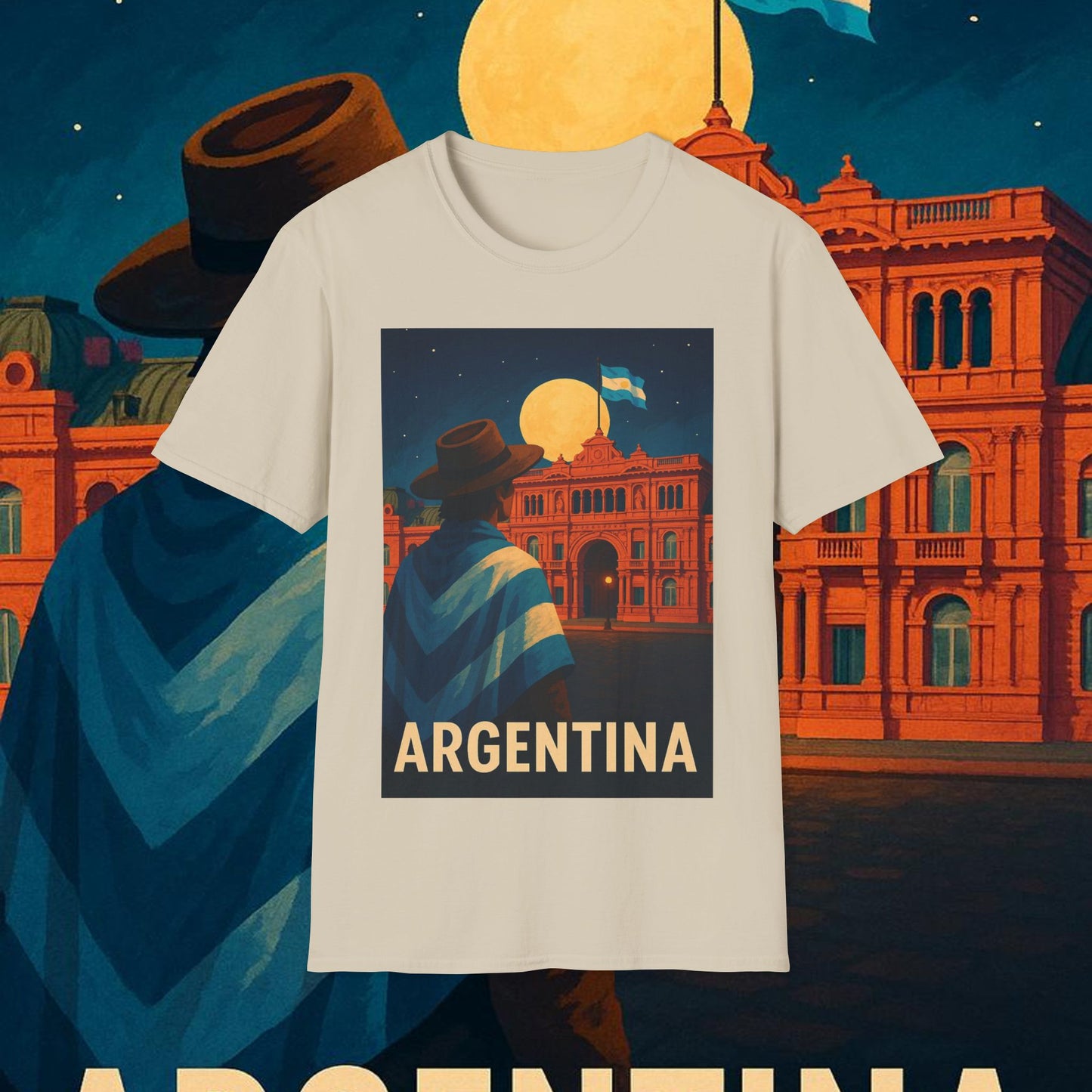 "Camiseta Argentina: Pasión, Tradición y Tierra de Sueños 🇦🇷🔥🏞️"