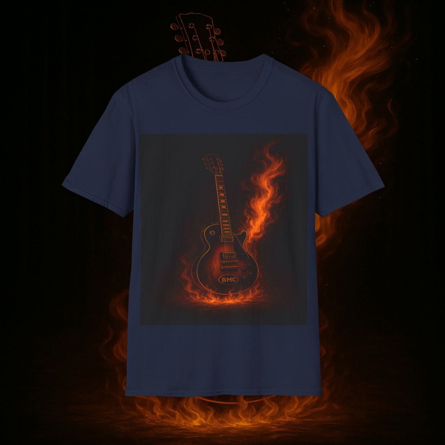 "Camiseta guitarra 🎸🔥Donde vibra una cuerda, nace una llamarada.” 🔥🎸