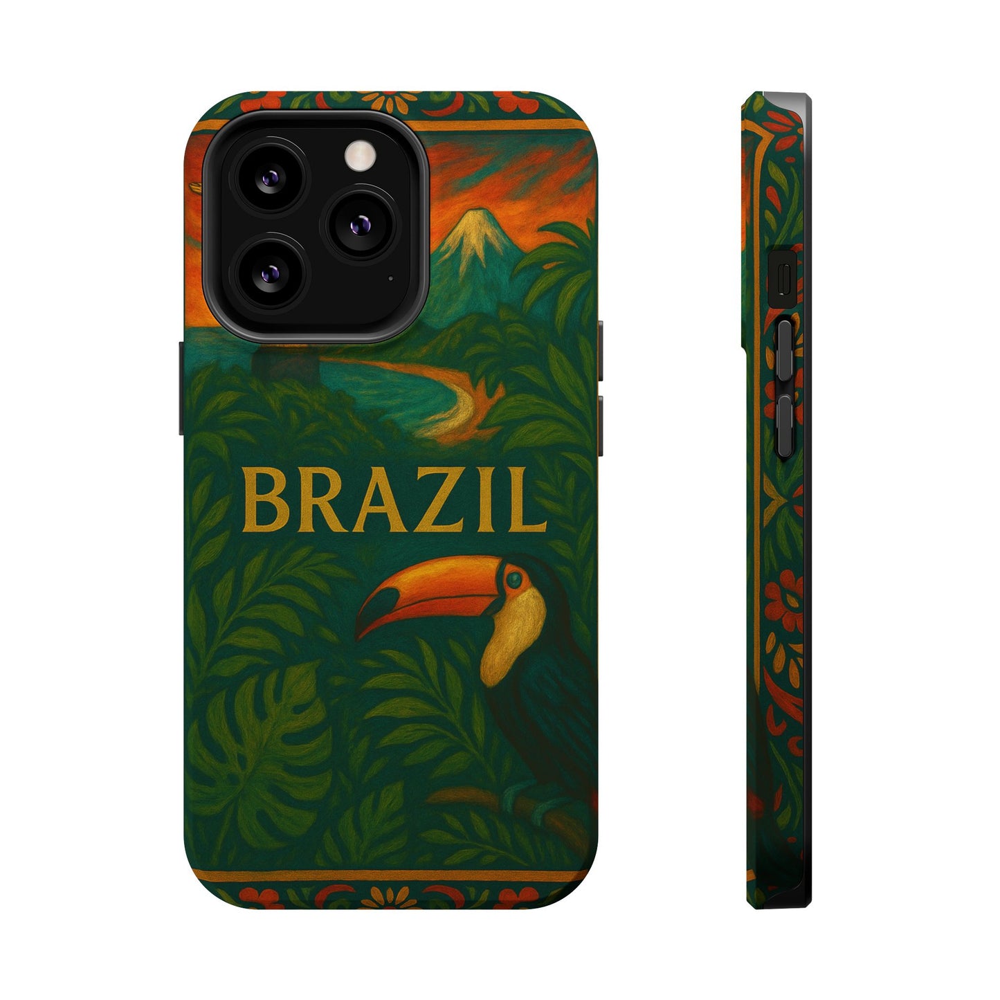 "Funda Magnética Reforzada Magnética Reforzada Brasil: Ritmo, Naturaleza y Alegría Infinita 🎶🌴🏖️"