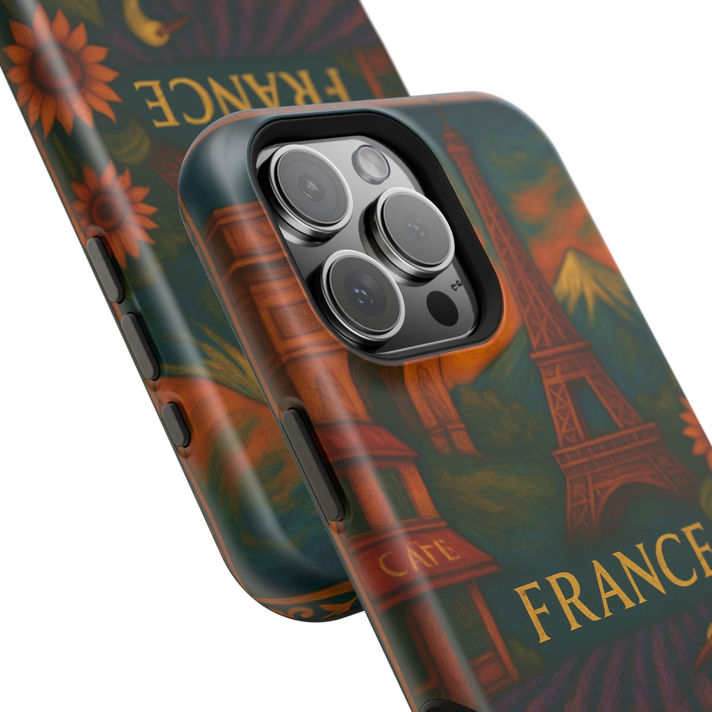 "Funda Magnética Reforzada Francia: Romance bajo la Luna 🌙🗼✨"