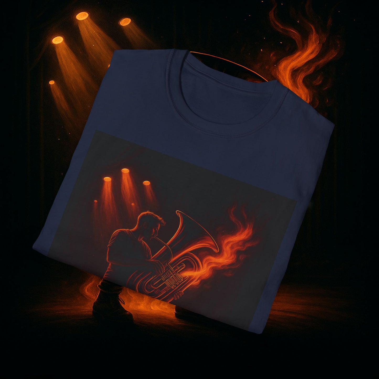 "Camiseta Tuba 🎺🔥 Cuando el alma suena, todo arde.”