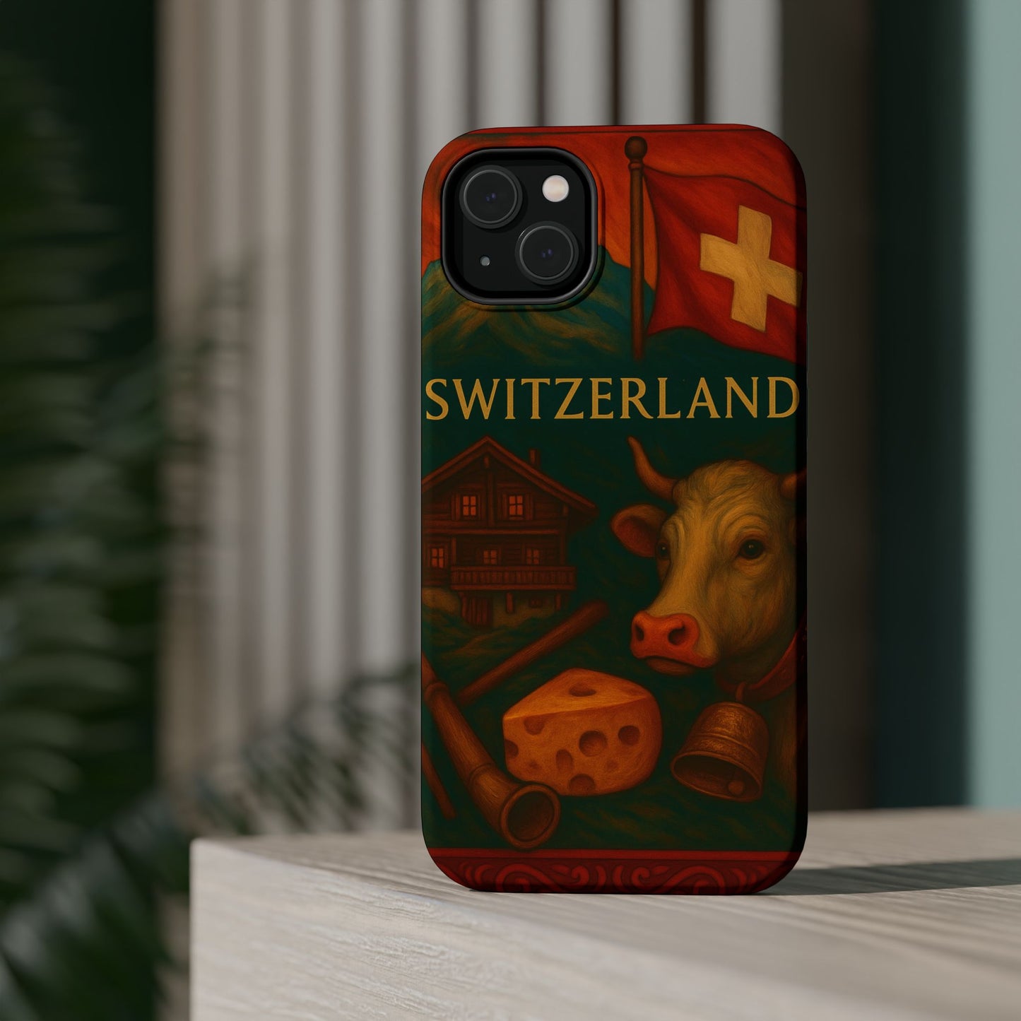 "Funda Magnética Reforzada Magnética Reforzada suiza❄️ – Tierra de montañas majestuosas y precisión legendaria"