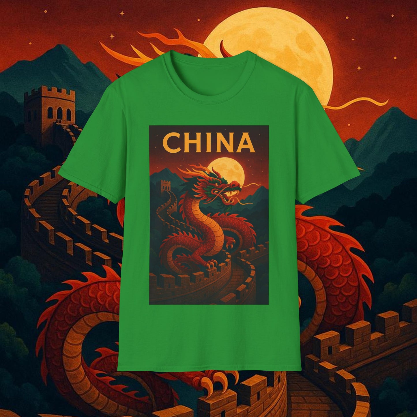 "Camiseta China – Dragones, murallas y leyendas eternas"