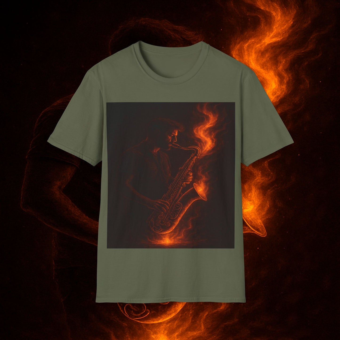 "Camiseta sax 🎷🔥 Haz que arda cada nota.” 🔥🎷