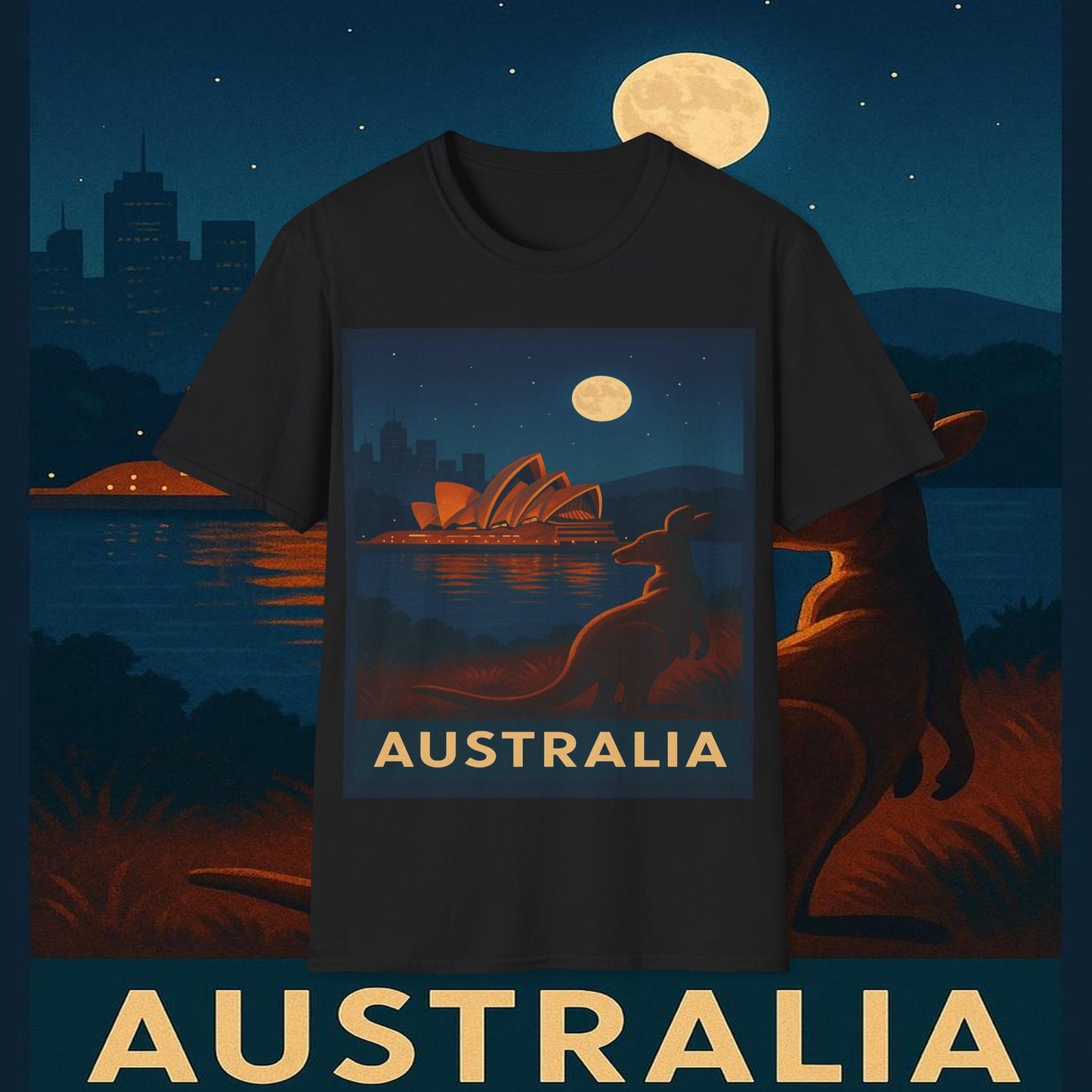 "Camiseta Australia 🌞 – Tierra de maravillas naturales y espíritu libre"