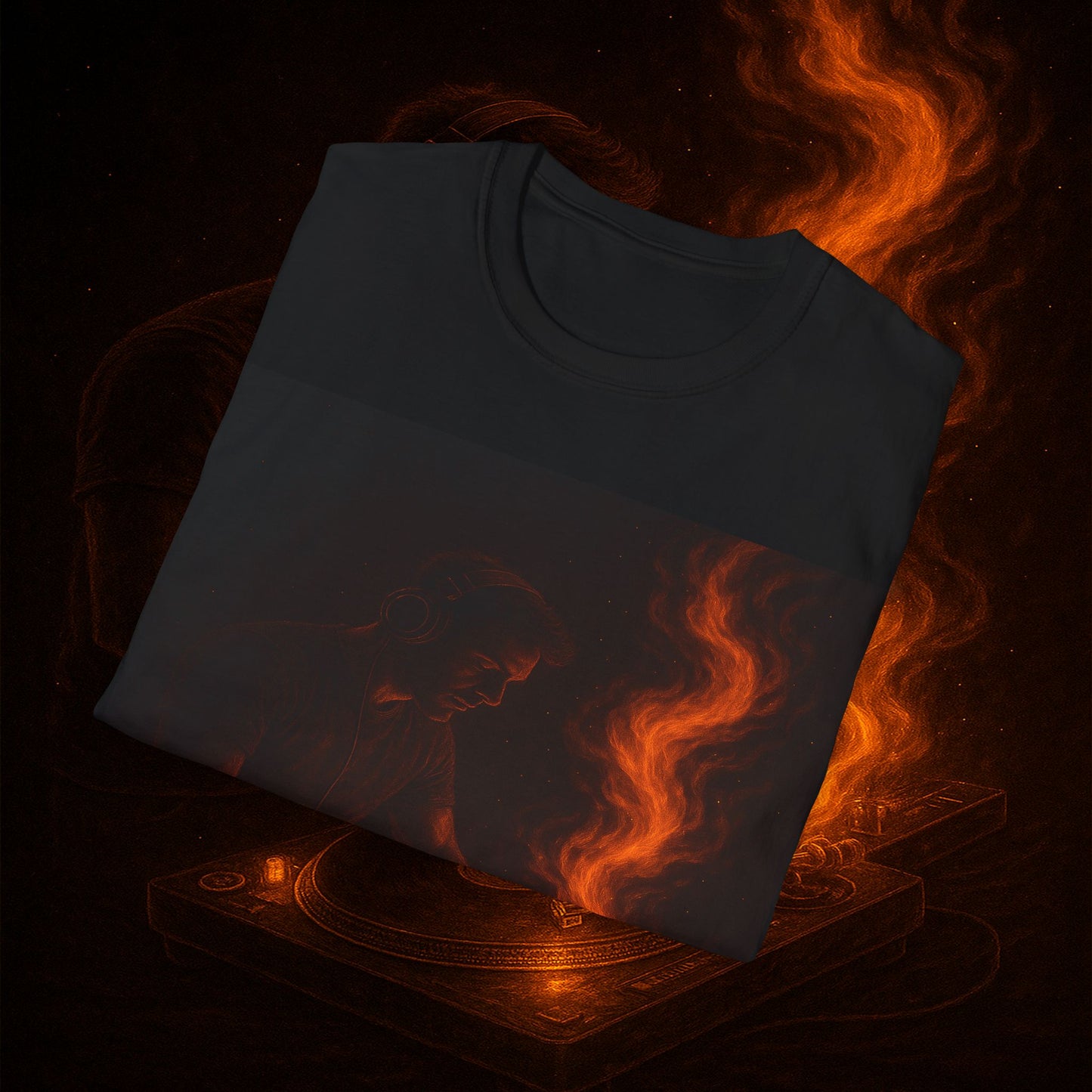 "Camiseta dj 🎧🔥 No mezclas canciones… mezclas fuego.” 🔥🎧