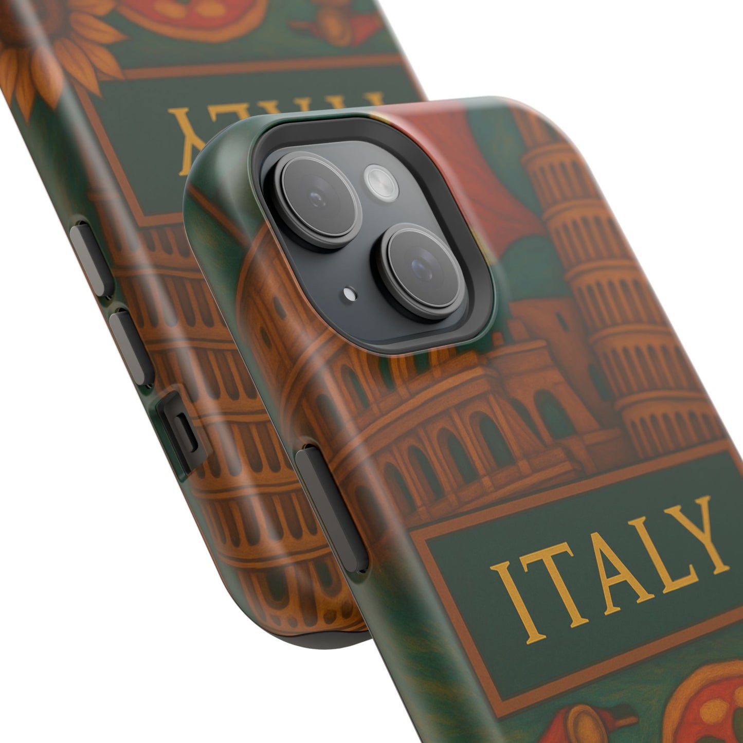 "Funda Magnética Reforzada Magnética Reforzada Italia: Arte, Pasión y Sabores Eternos 🎨🍝🏛️"