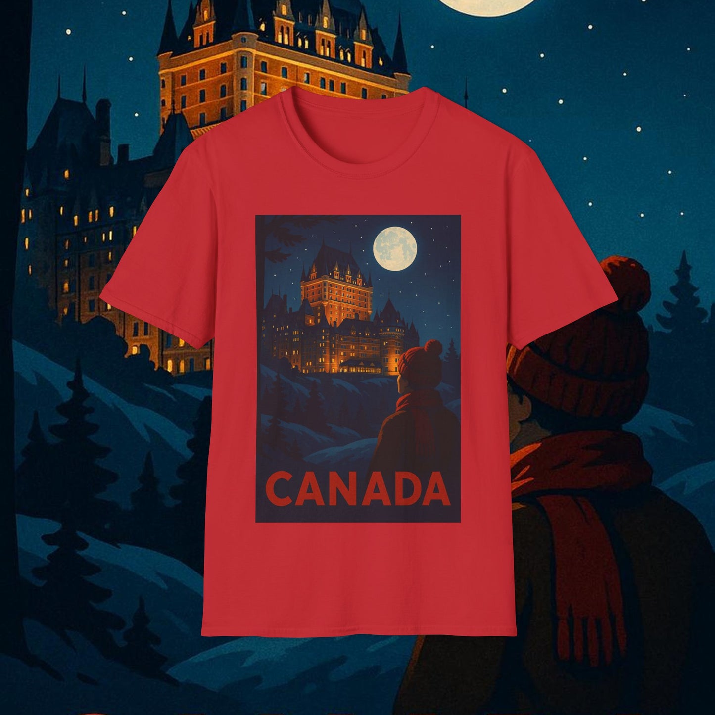 "Camiseta Canadá: Naturaleza Majestuosa y Espíritu Libre 🍁🏞️🦌"