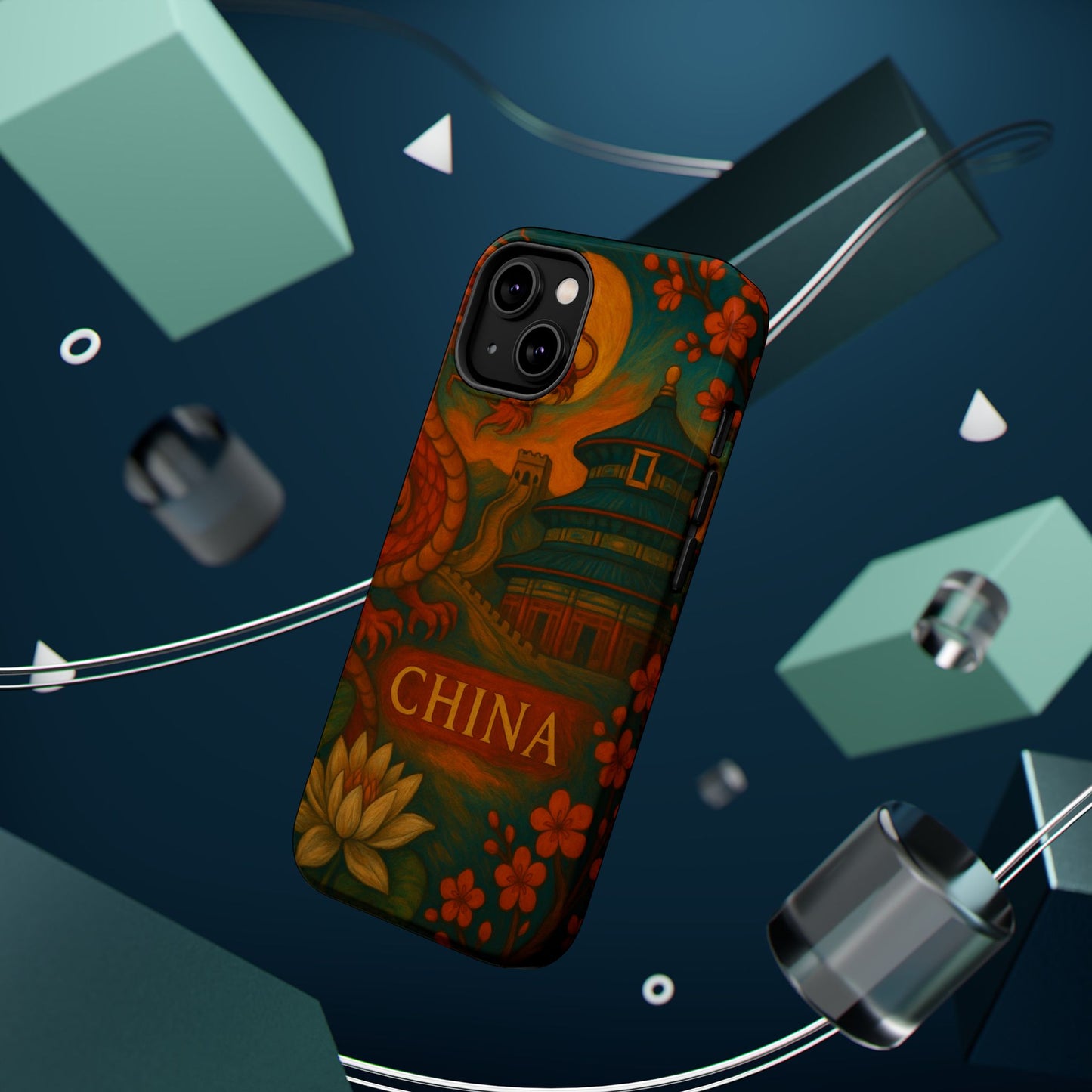 "Funda Magnética Reforzada Magnética Reforzada China – Dragones, murallas y leyendas eternas"