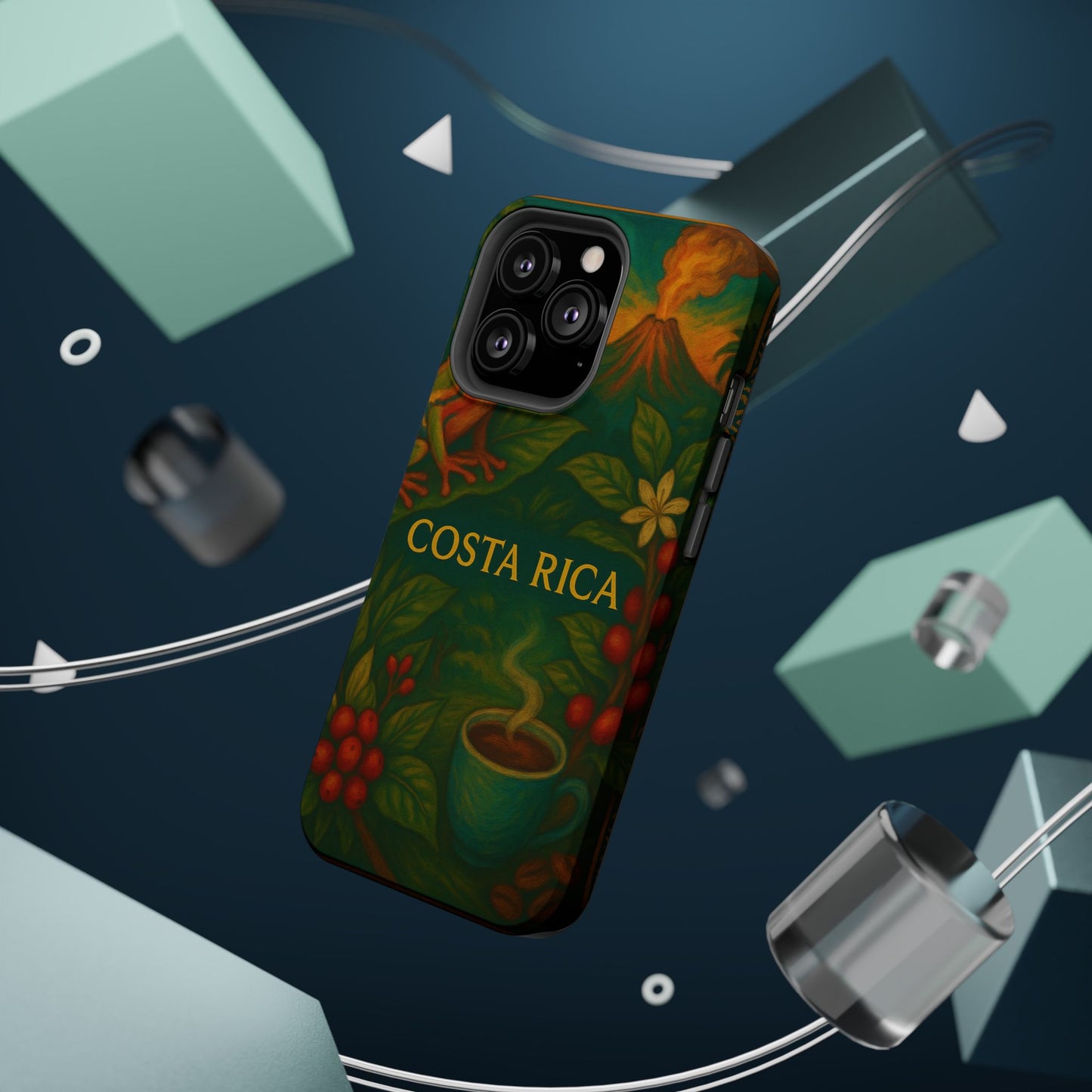 "Funda Magnética Reforzada Magnética Reforzada Costa Rica: Pura Vida entre Volcanes y Selvas 🌋🌴🦜"
