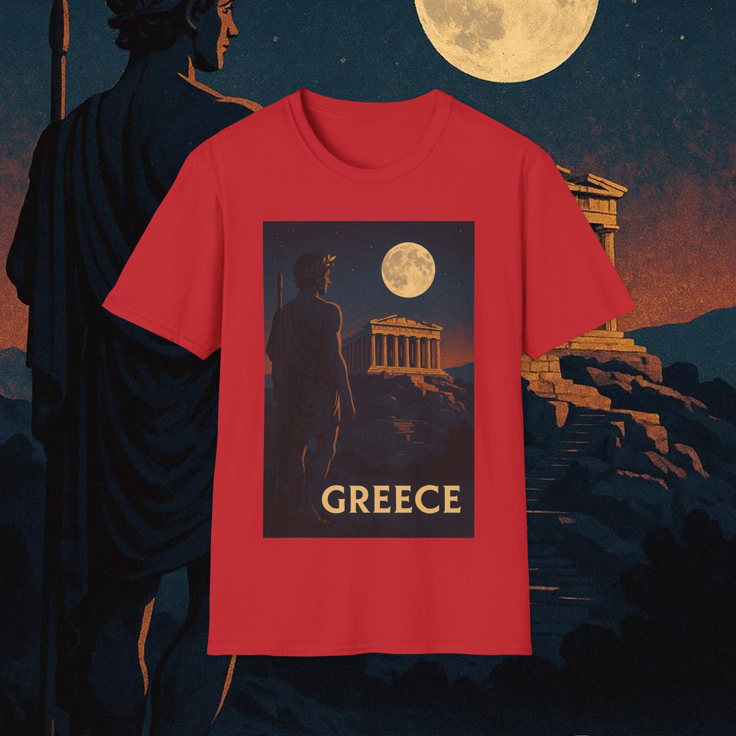 "Camiseta Grecia: Cuna de Dioses, Maravillas y Filosofía 🌊🏛️⚡"