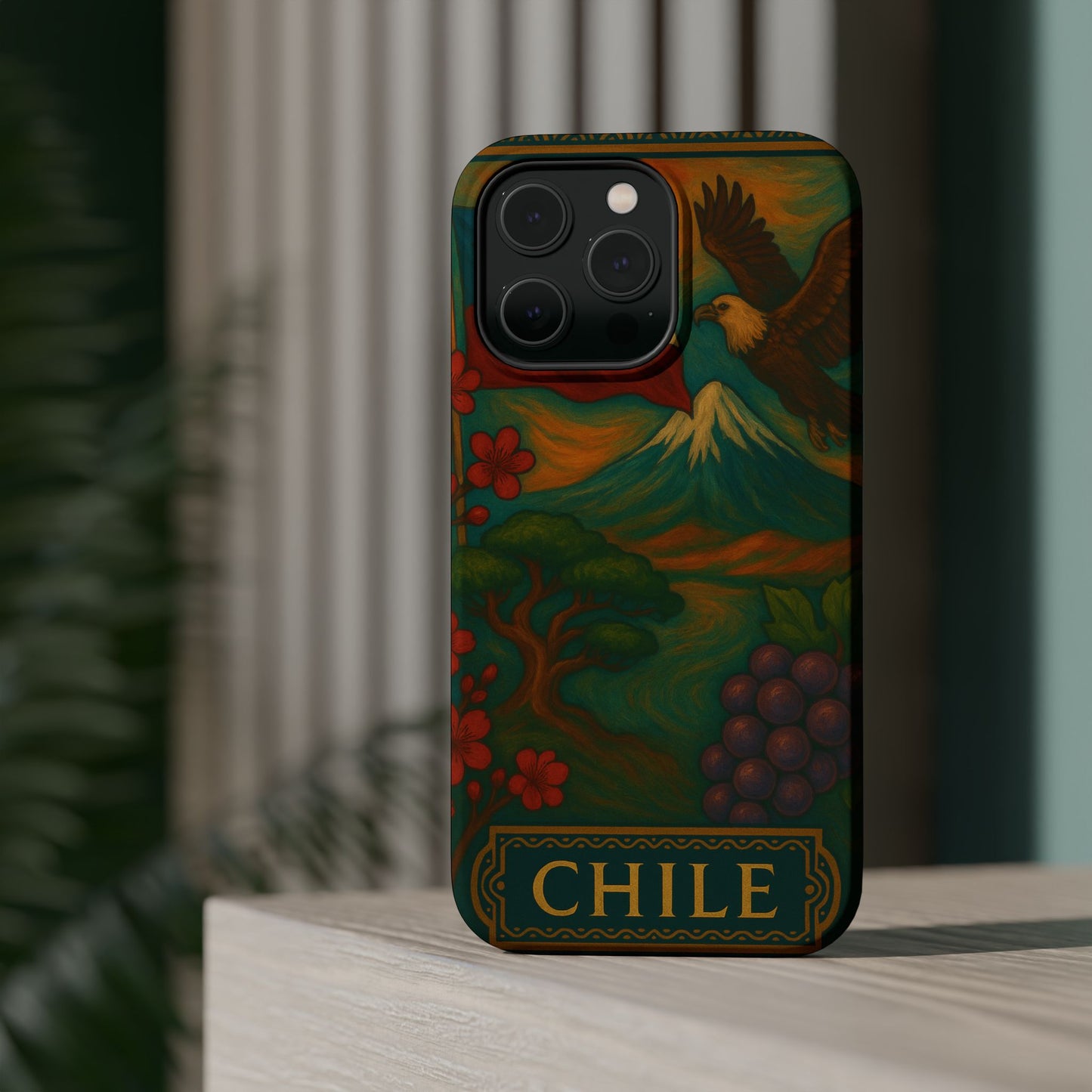 "Funda Magnética Reforzada Magnética Reforzada Chile: Naturaleza Indómita y Horizontes Eternos 🏔️🍇🏜️"