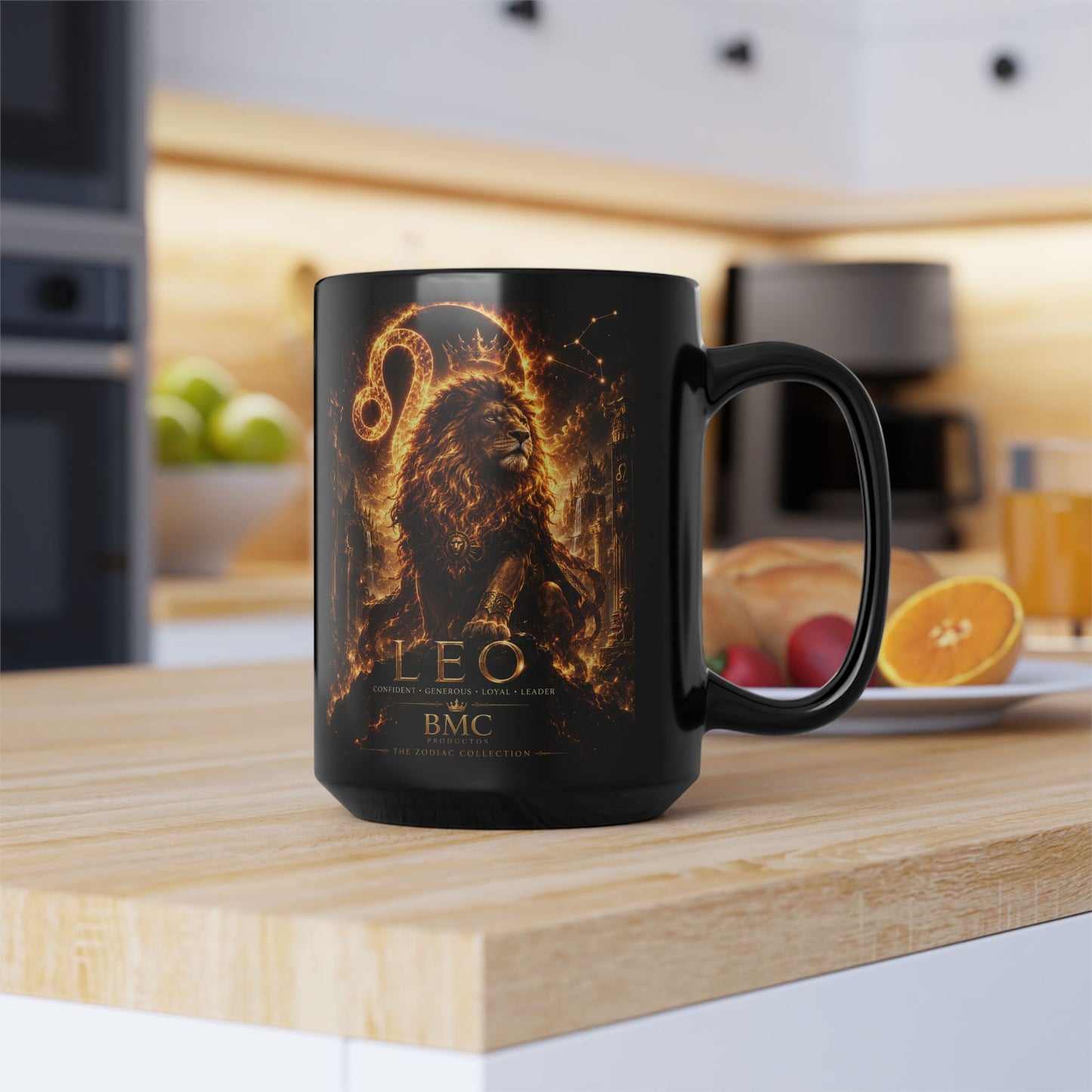 "Taza ♌ Leo — Soberano del fuego eterno"