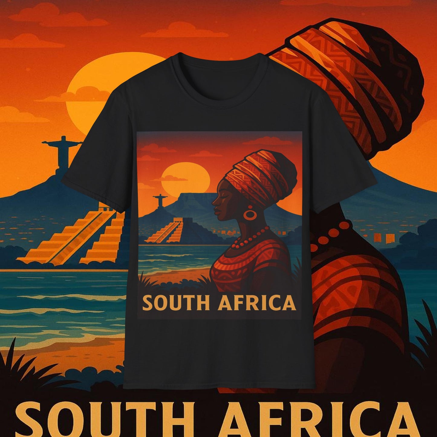 "Camiseta Sudáfrica 🌍 – Un mundo de aventuras y diversidad"