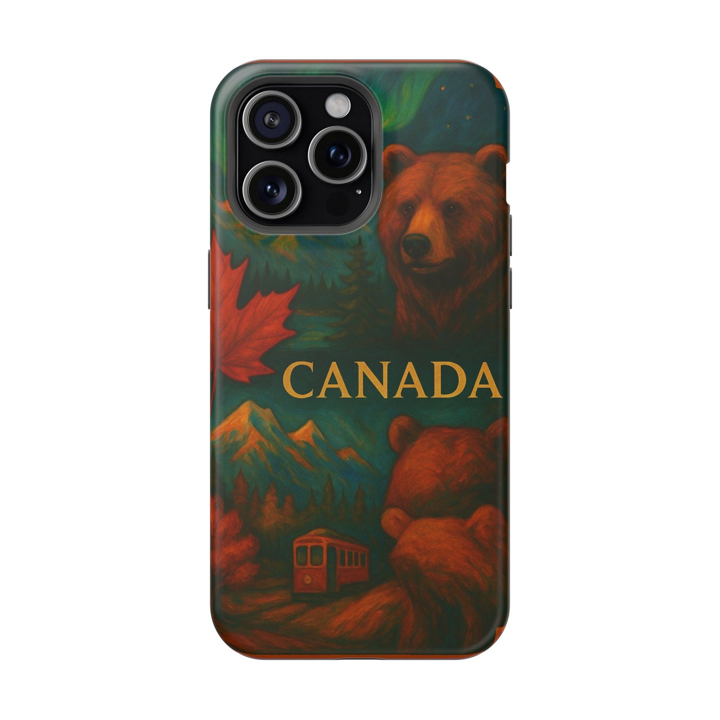 "Funda Magnética Reforzada Magnética Reforzada Canadá: Naturaleza Majestuosa y Espíritu Libre 🍁🏞️🦌"