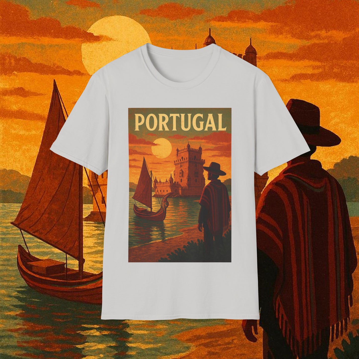 "Camiseta Portugal: Encanto Atlántico, Fados y Azulejos 🌊🎶🧿"