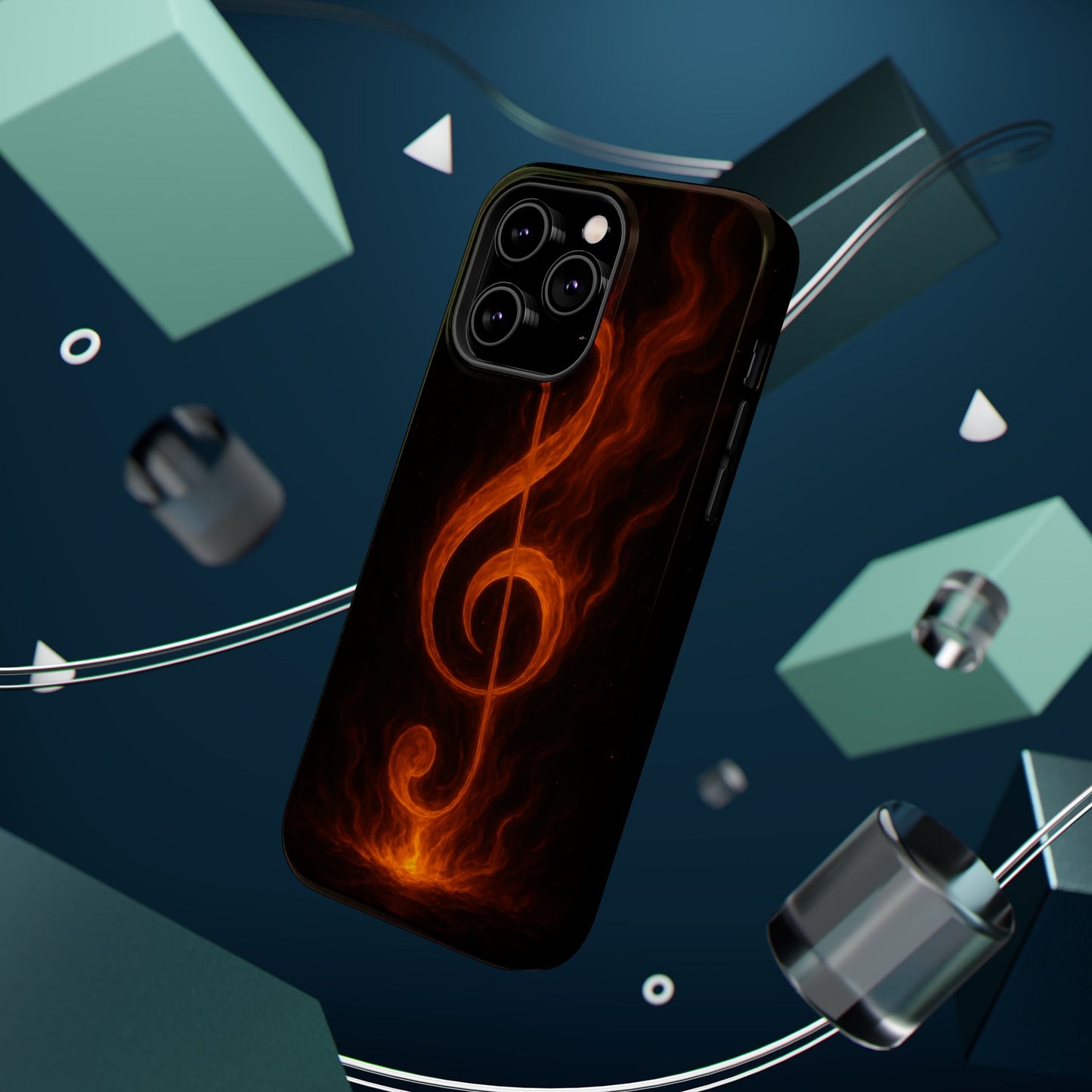 "Reinforced Magnetic Case Reinforced Magnetic Treble Clef 🎼🔥Where a note is born... a flame is born.” 🔥🎼