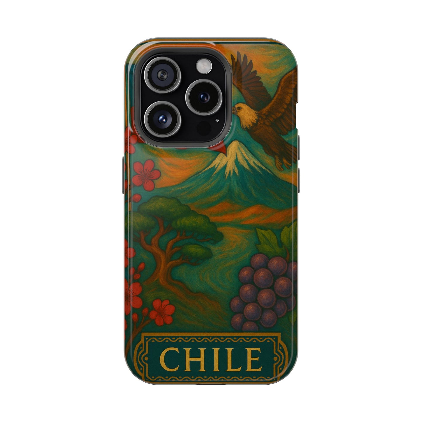 "Funda Magnética Reforzada Magnética Reforzada Chile: Naturaleza Indómita y Horizontes Eternos 🏔️🍇🏜️"