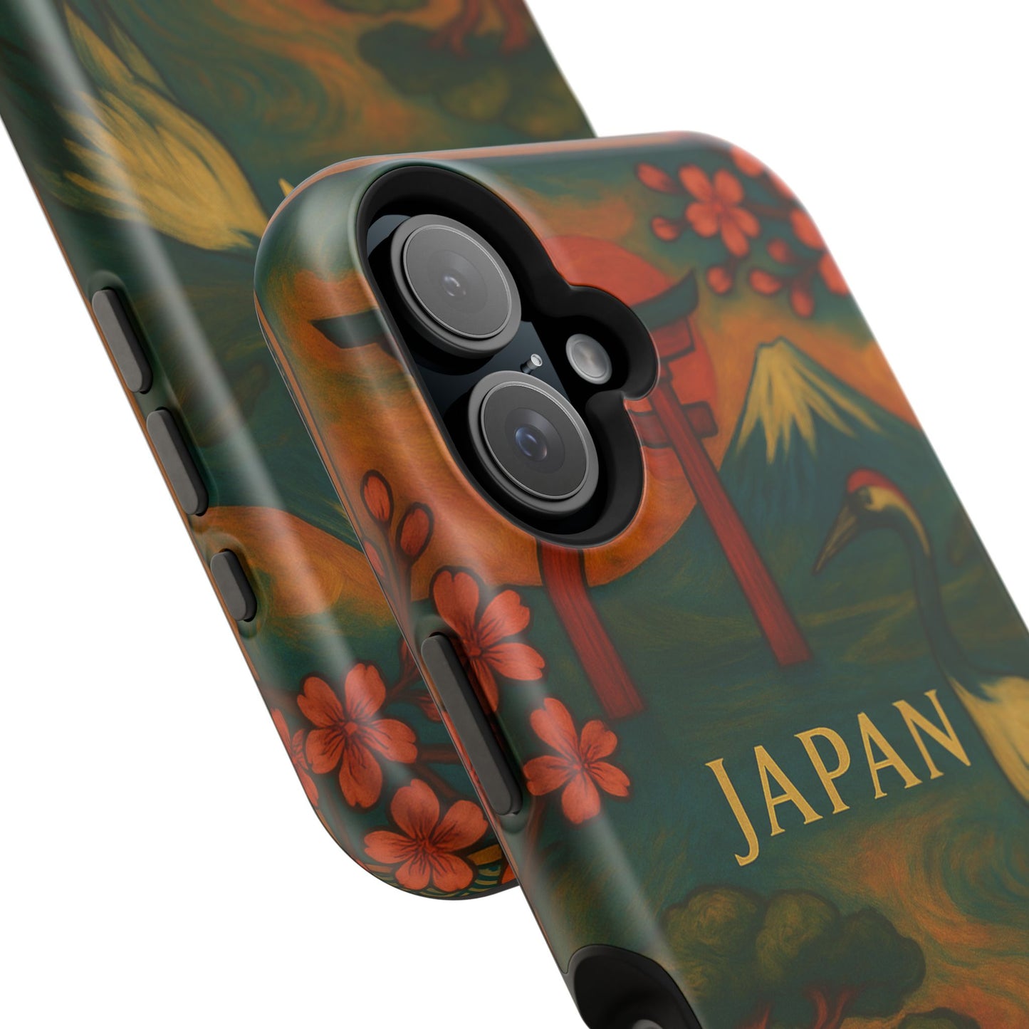 "Funda Magnética Reforzada Japón: Tradición entre Cerezos y Montañas 🌸⛩️🗻"
