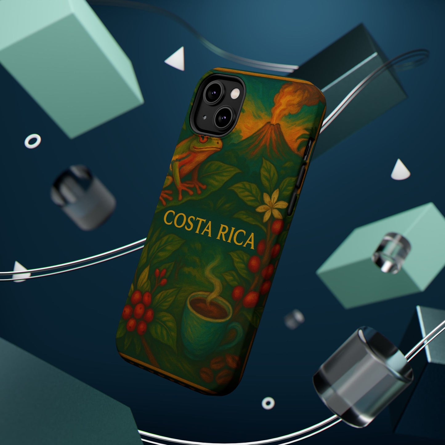 "Funda Magnética Reforzada Magnética Reforzada Costa Rica: Pura Vida entre Volcanes y Selvas 🌋🌴🦜"