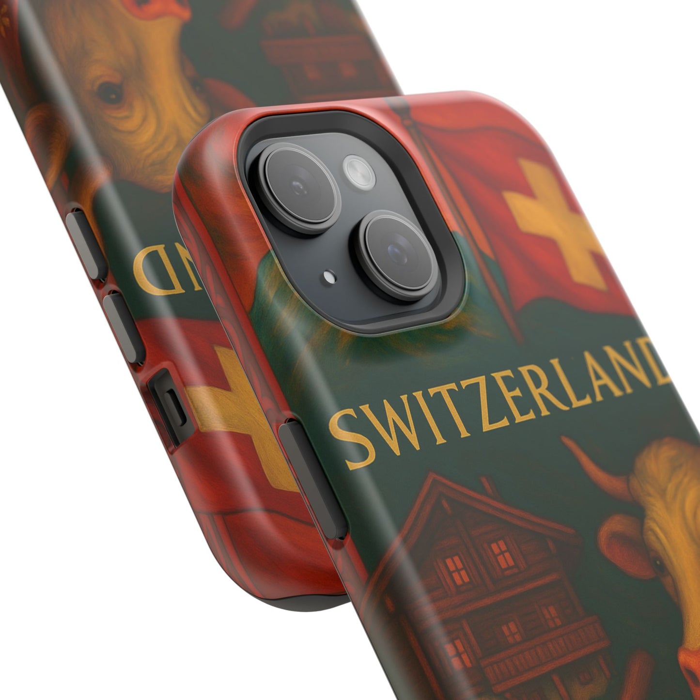 "Funda Magnética Reforzada Magnética Reforzada suiza❄️ – Tierra de montañas majestuosas y precisión legendaria"