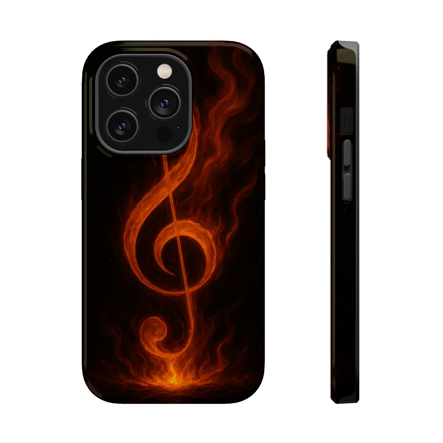 "Reinforced Magnetic Case Reinforced Magnetic Treble Clef 🎼🔥Where a note is born... a flame is born.” 🔥🎼