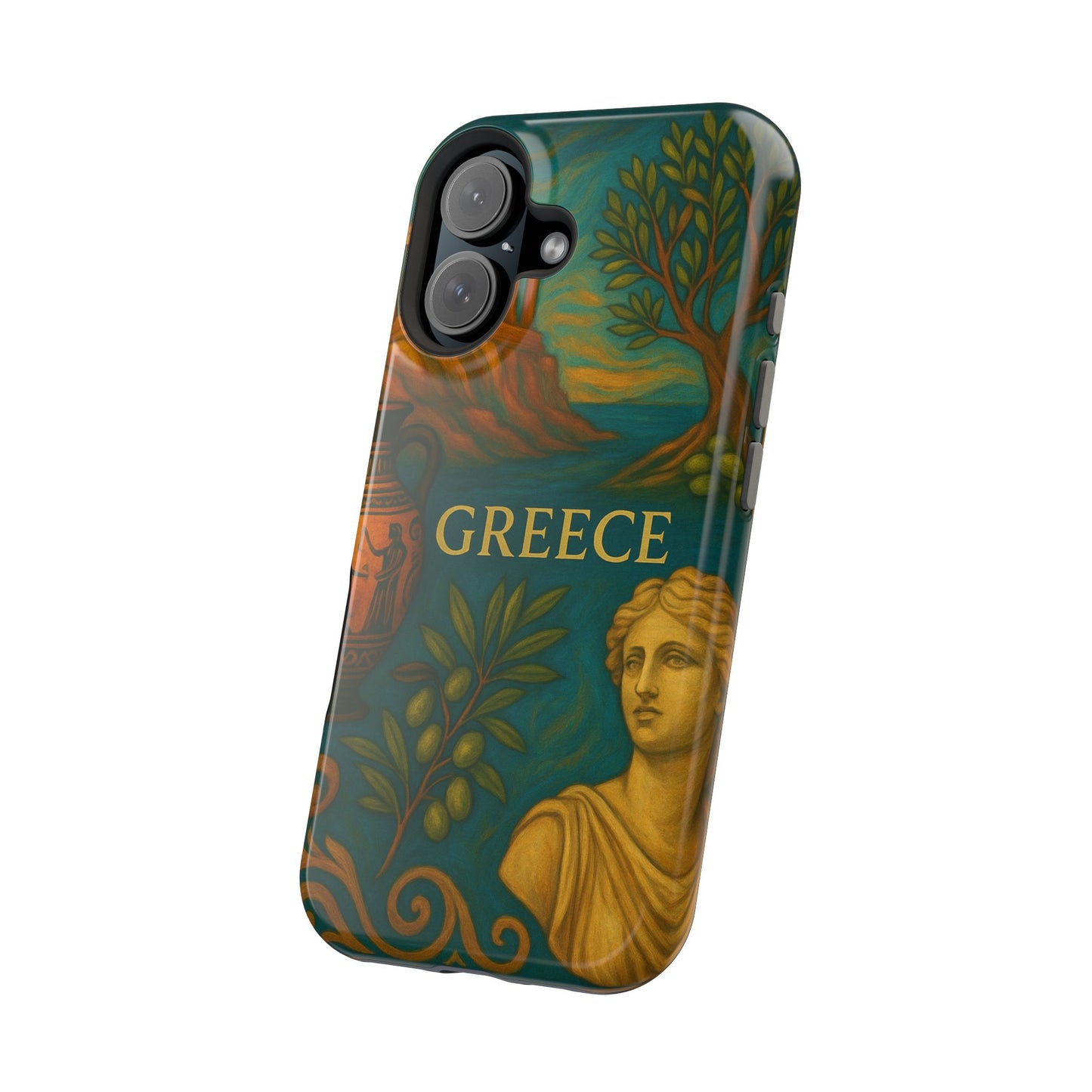 "Funda Magnética Reforzada Magnética Reforzada Grecia: Cuna de Dioses, Maravillas y Filosofía 🌊🏛️⚡"