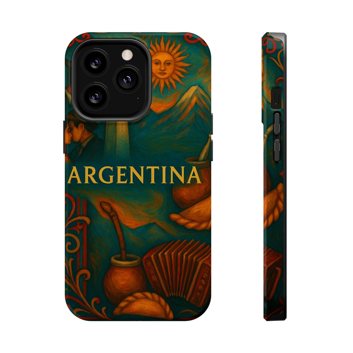 "Funda Magnética Reforzada Argentina: Pasión, Tradición y Tierra de Sueños🔥🏞️"