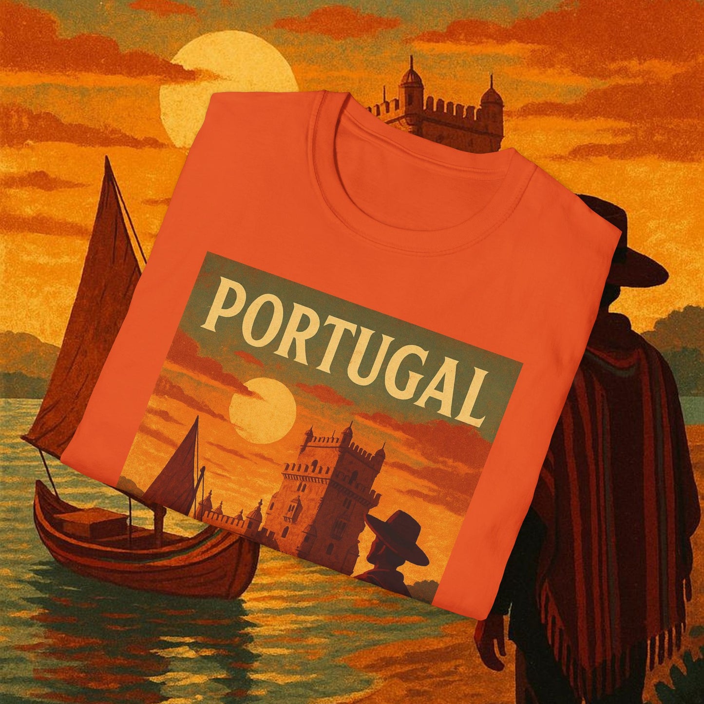 "Camiseta Portugal: Encanto Atlántico, Fados y Azulejos 🌊🎶🧿"